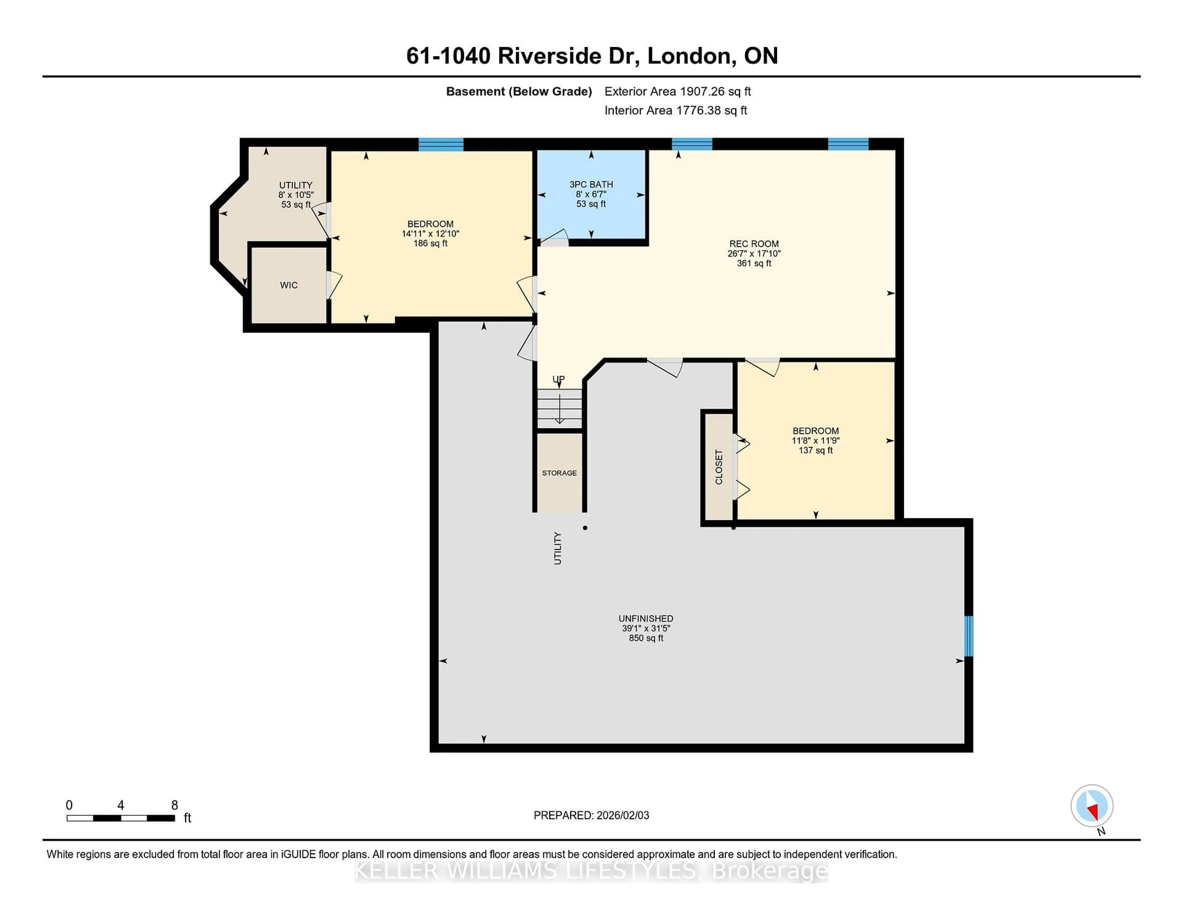 Floor plan for 1040 Riverside Dr #61, London North Ontario N6H 5N4