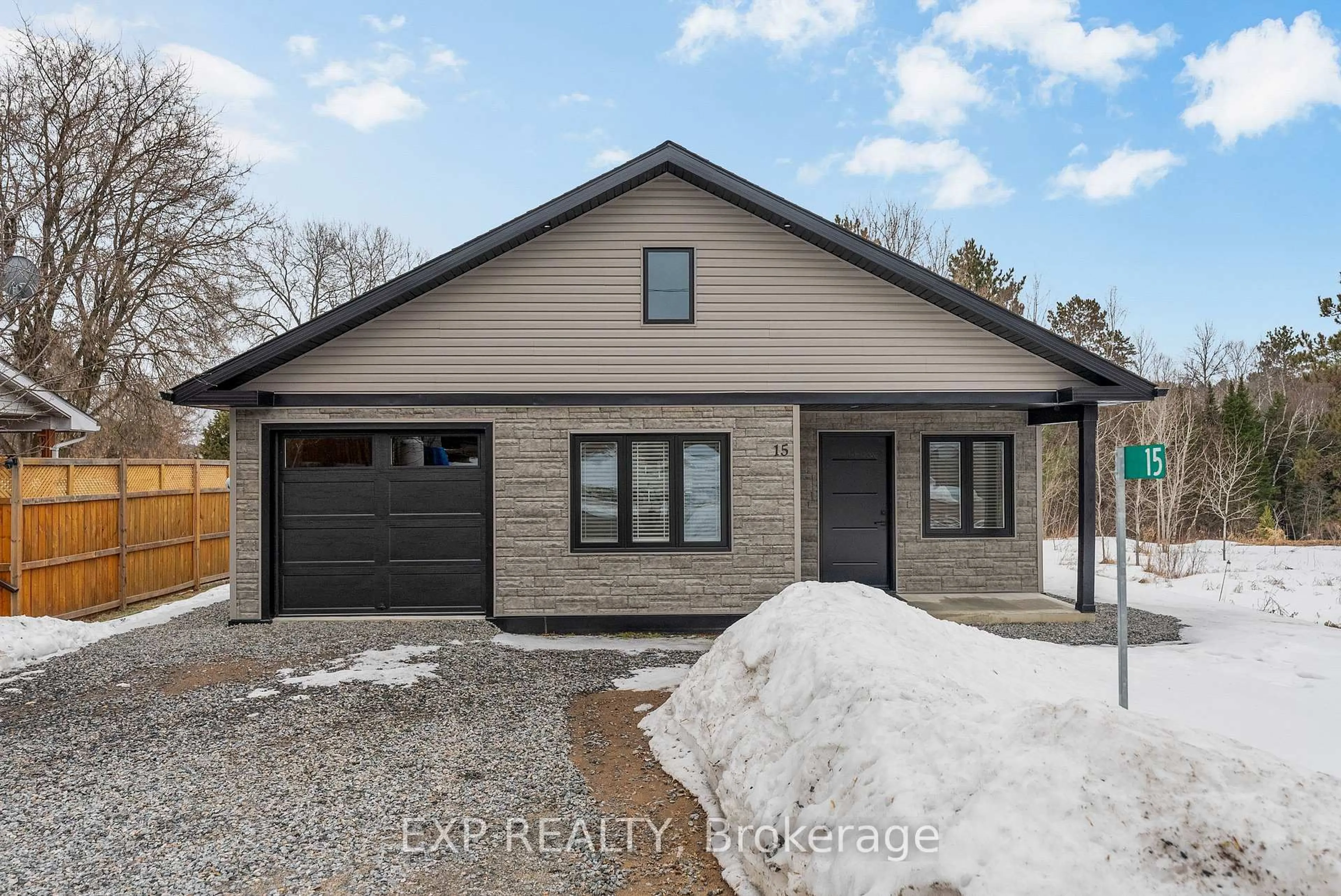 Home with brick exterior material, street for 15 Zilney St, Barry's Bay Ontario K0J 1B0