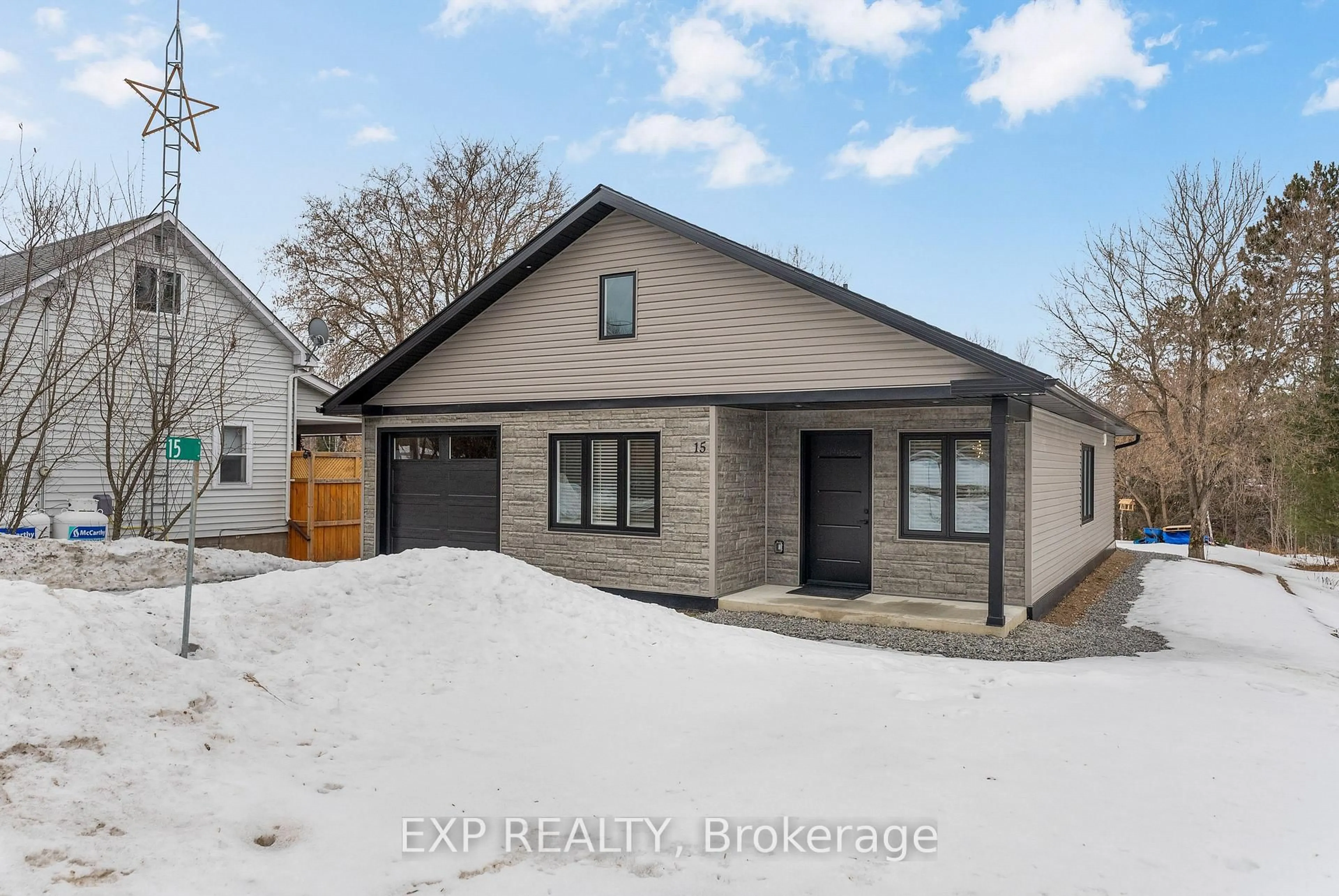 Home with brick exterior material, street for 15 Zilney St, Barry's Bay Ontario K0J 1B0