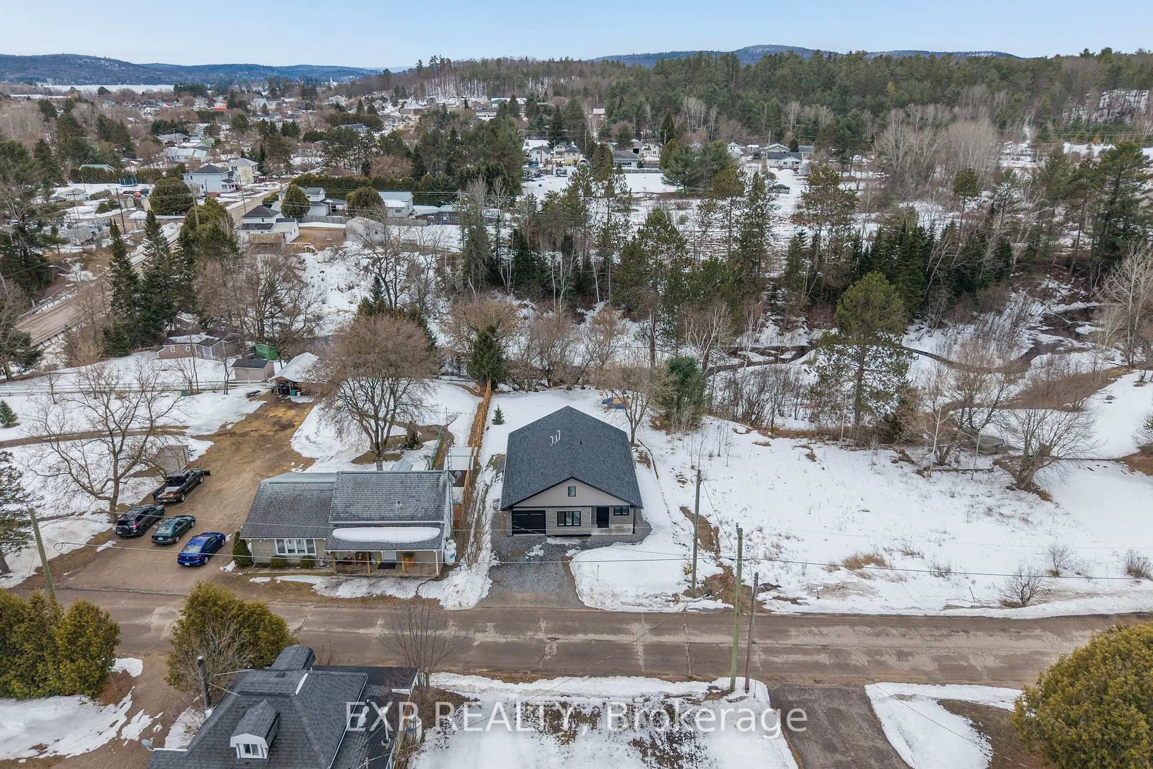A pic from outside/outdoor area/front of a property/back of a property/a pic from drone, unknown for 15 Zilney St, Barry's Bay Ontario K0J 1B0