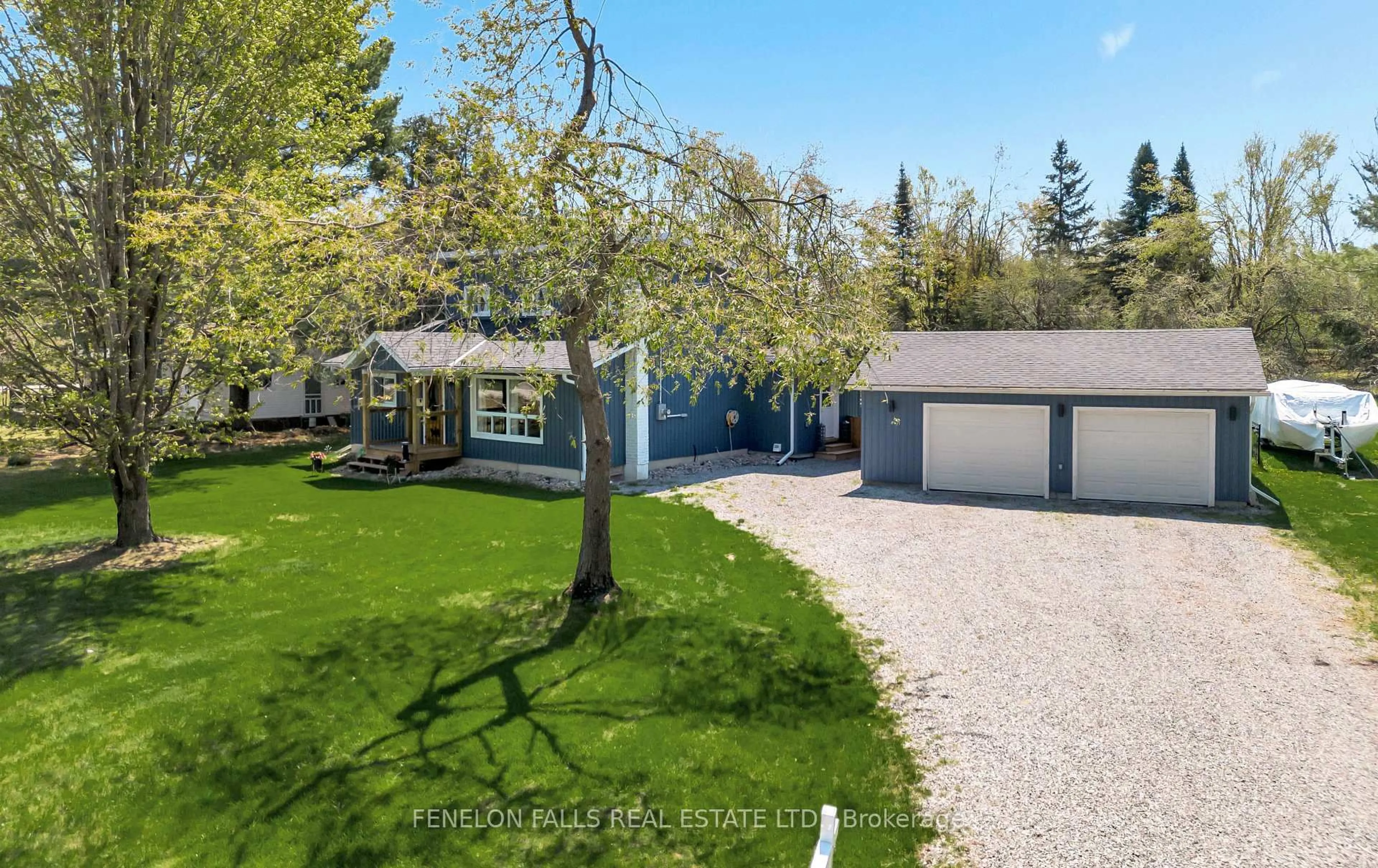 A pic from outside/outdoor area/front of a property/back of a property/a pic from drone, street for 138 Alpine Lake Rd, Trent Lakes Ontario K0M 1A0