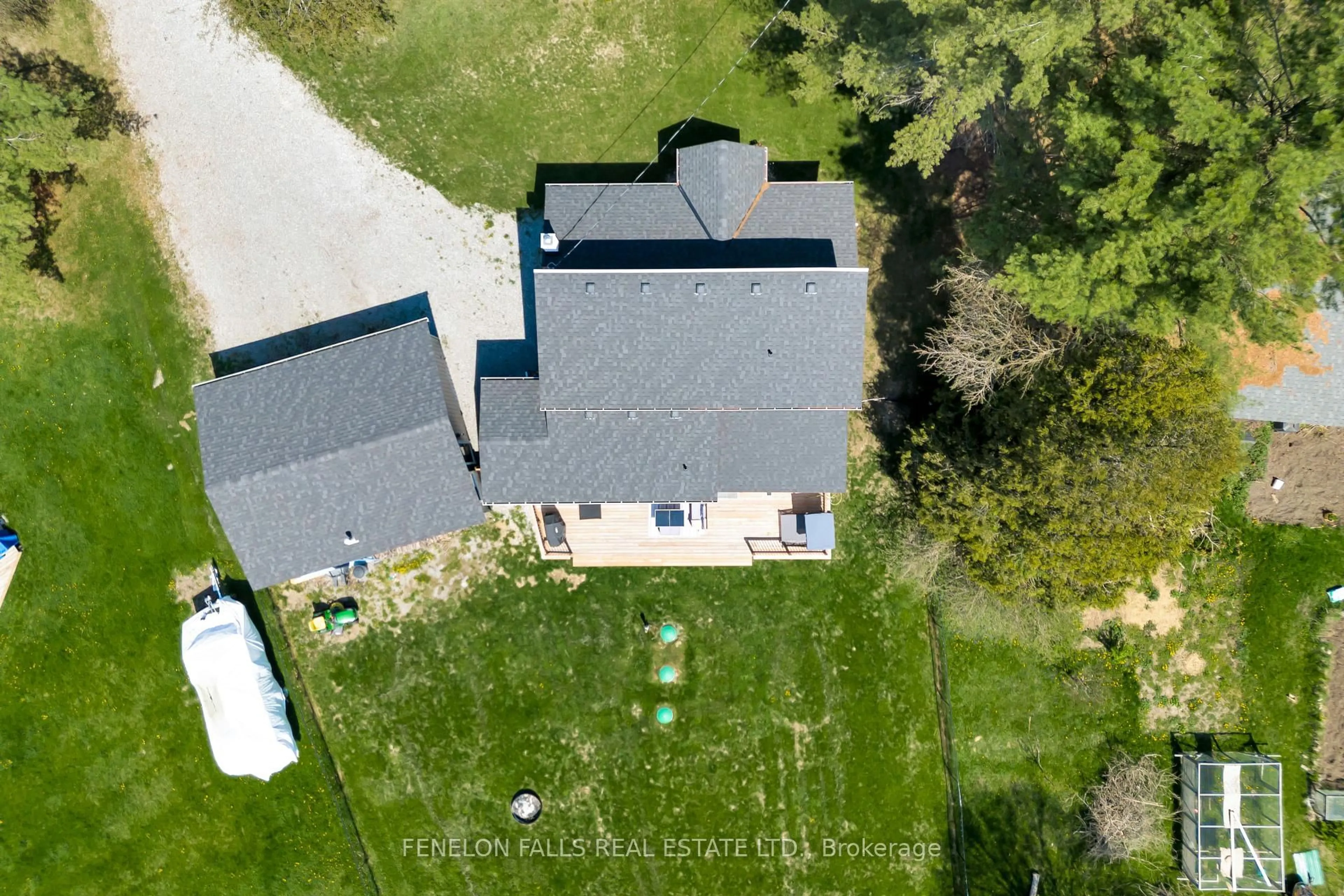 A pic from outside/outdoor area/front of a property/back of a property/a pic from drone, unknown for 138 Alpine Lake Rd, Trent Lakes Ontario K0M 1A0