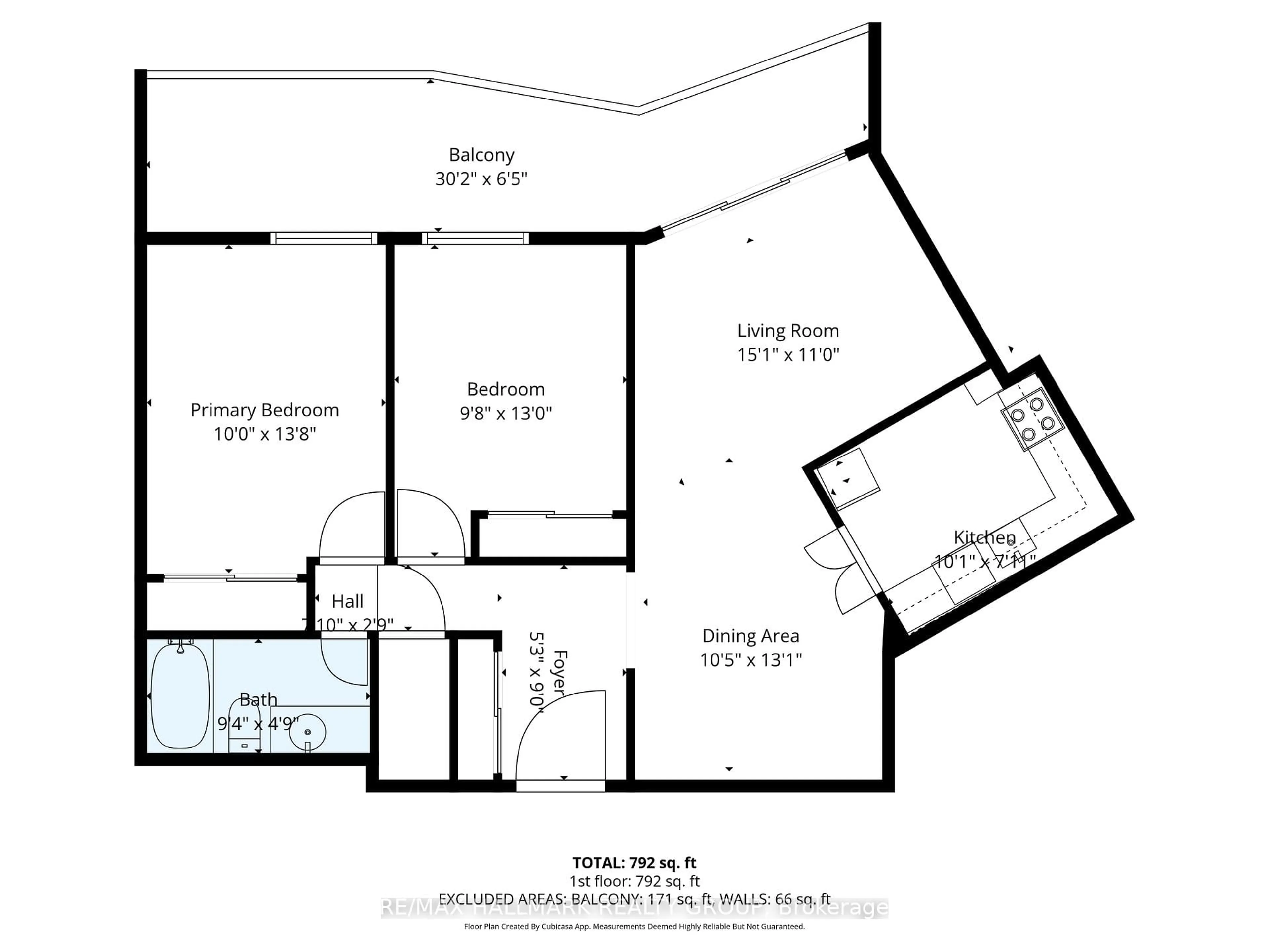 Floor plan for 1081 Ambleside Dr #208, Ottawa Ontario K2B 8C8