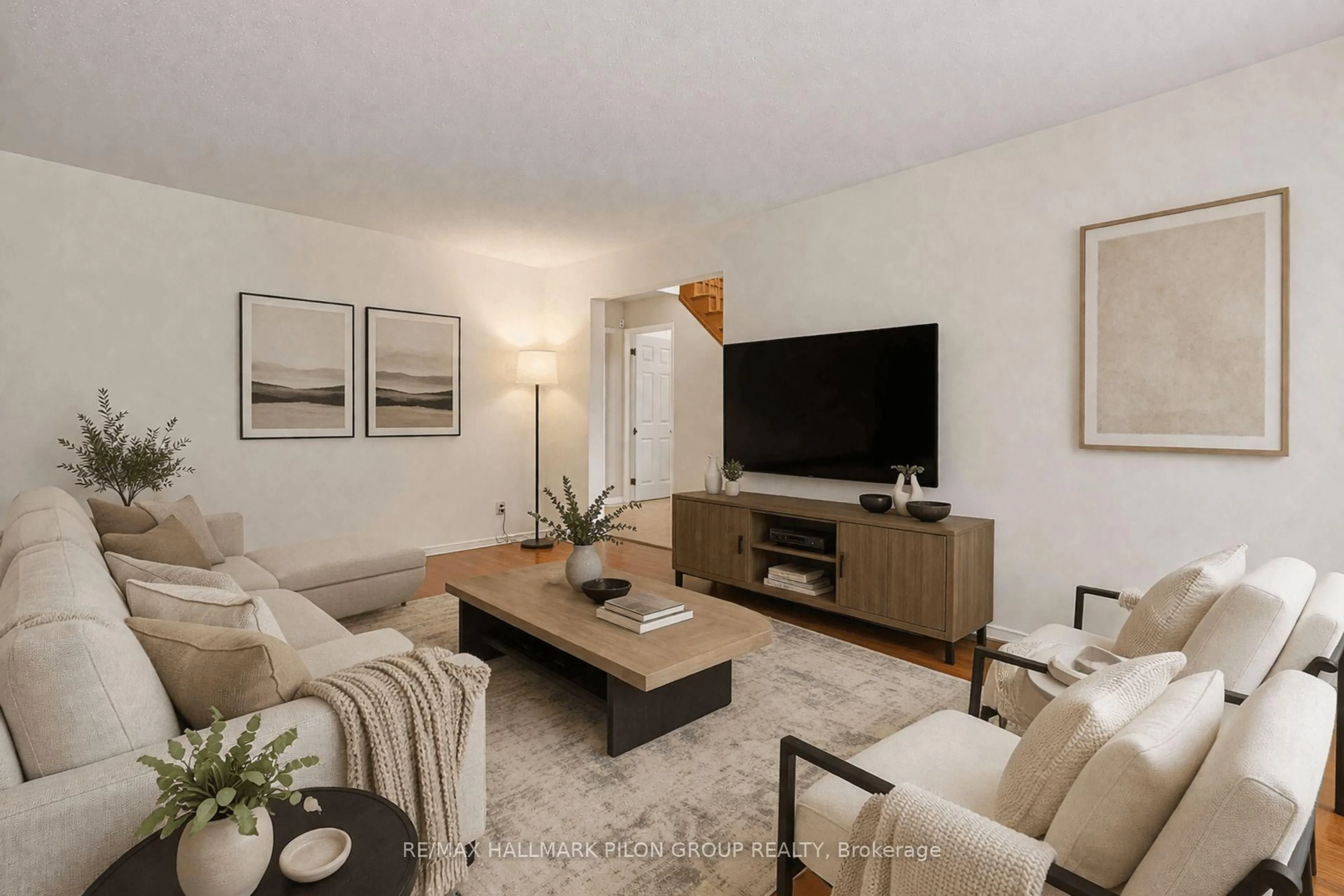 Living room with furniture, unknown for 56 Townsend Dr, Ottawa Ontario K2J 2V4