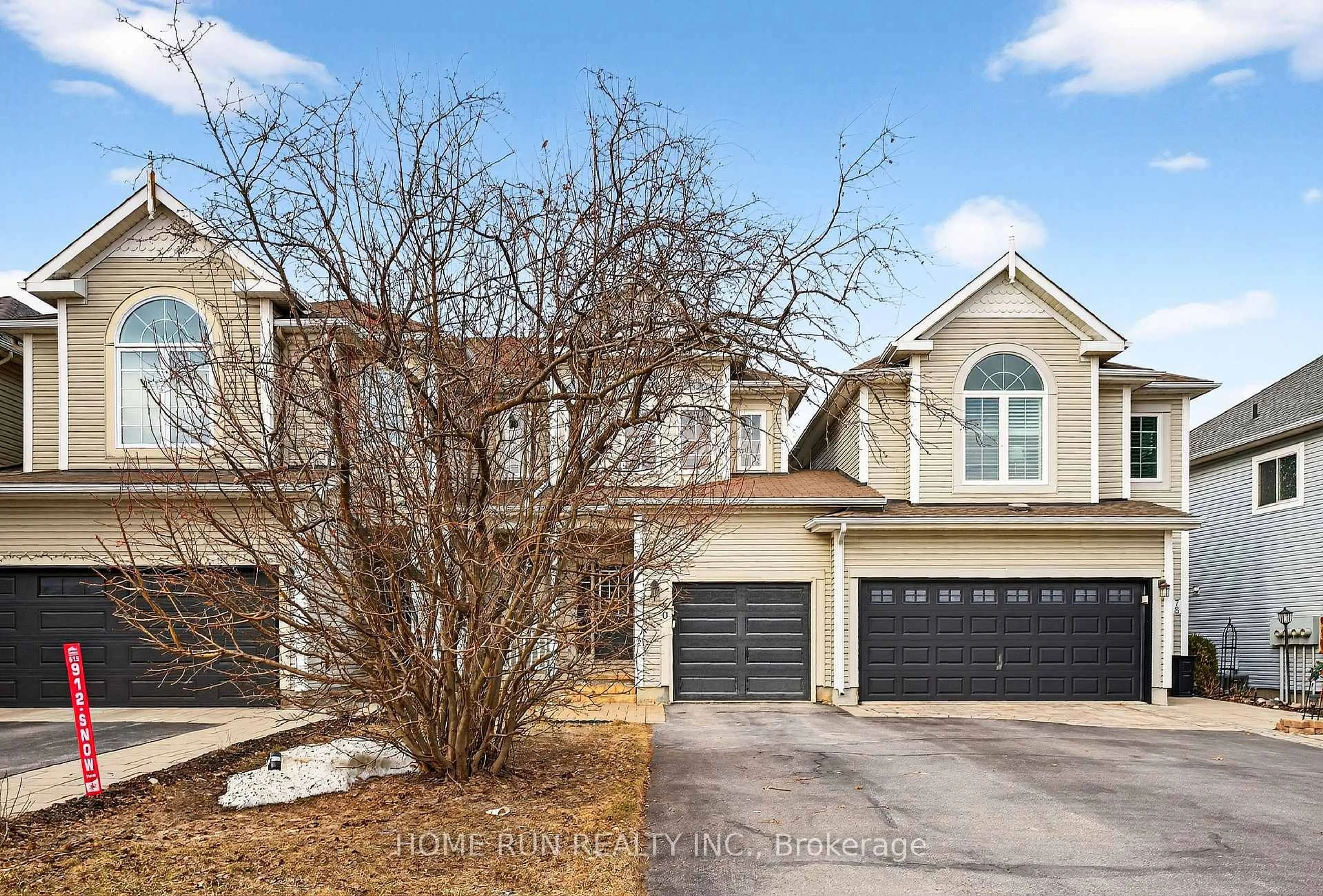 A pic from outside/outdoor area/front of a property/back of a property/a pic from drone, street for 80 Goldridge Dr, Ottawa Ontario K2T 1E9