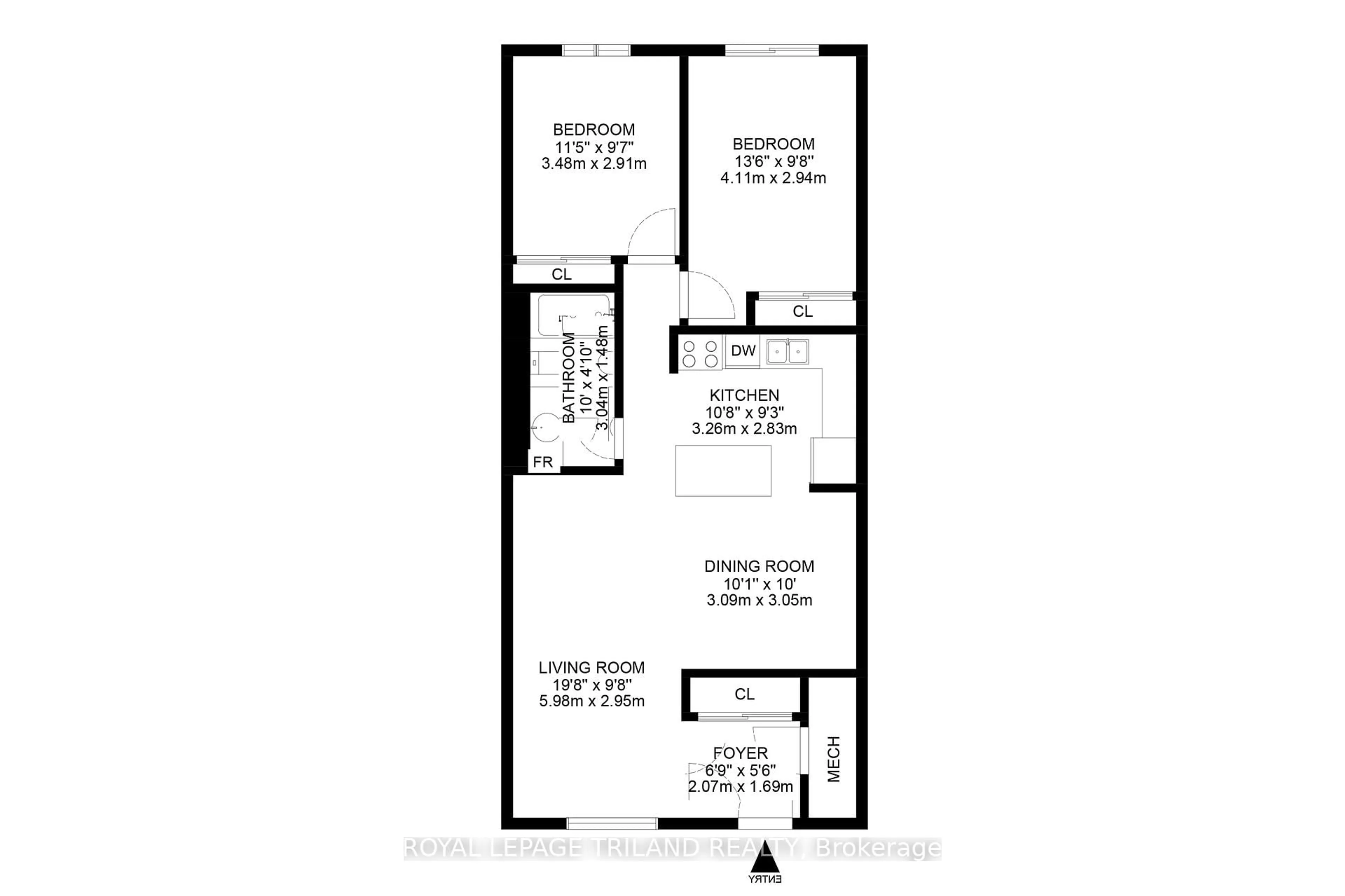 Floor plan for 8 Oak St #7, Lambton Shores Ontario N0M 1T0