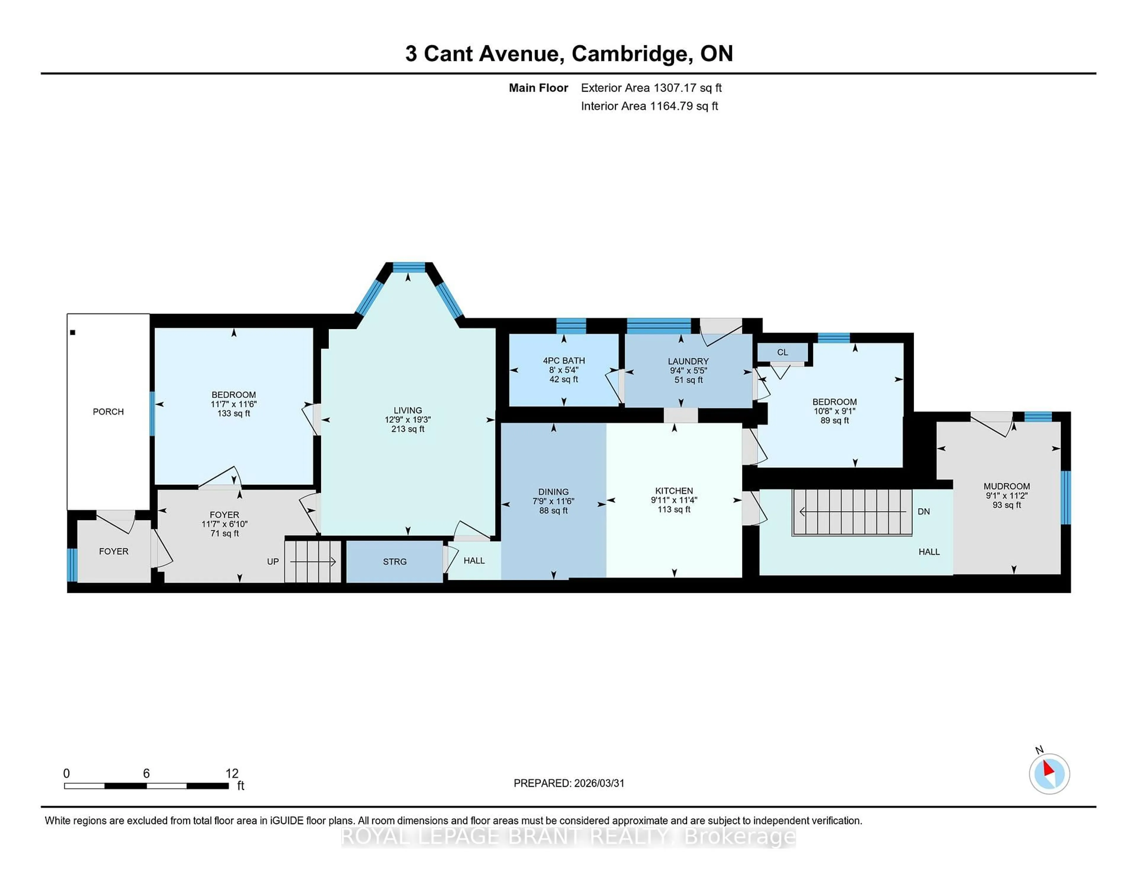 Floor plan for 3 Cant Ave, Cambridge Ontario N1S 2R5