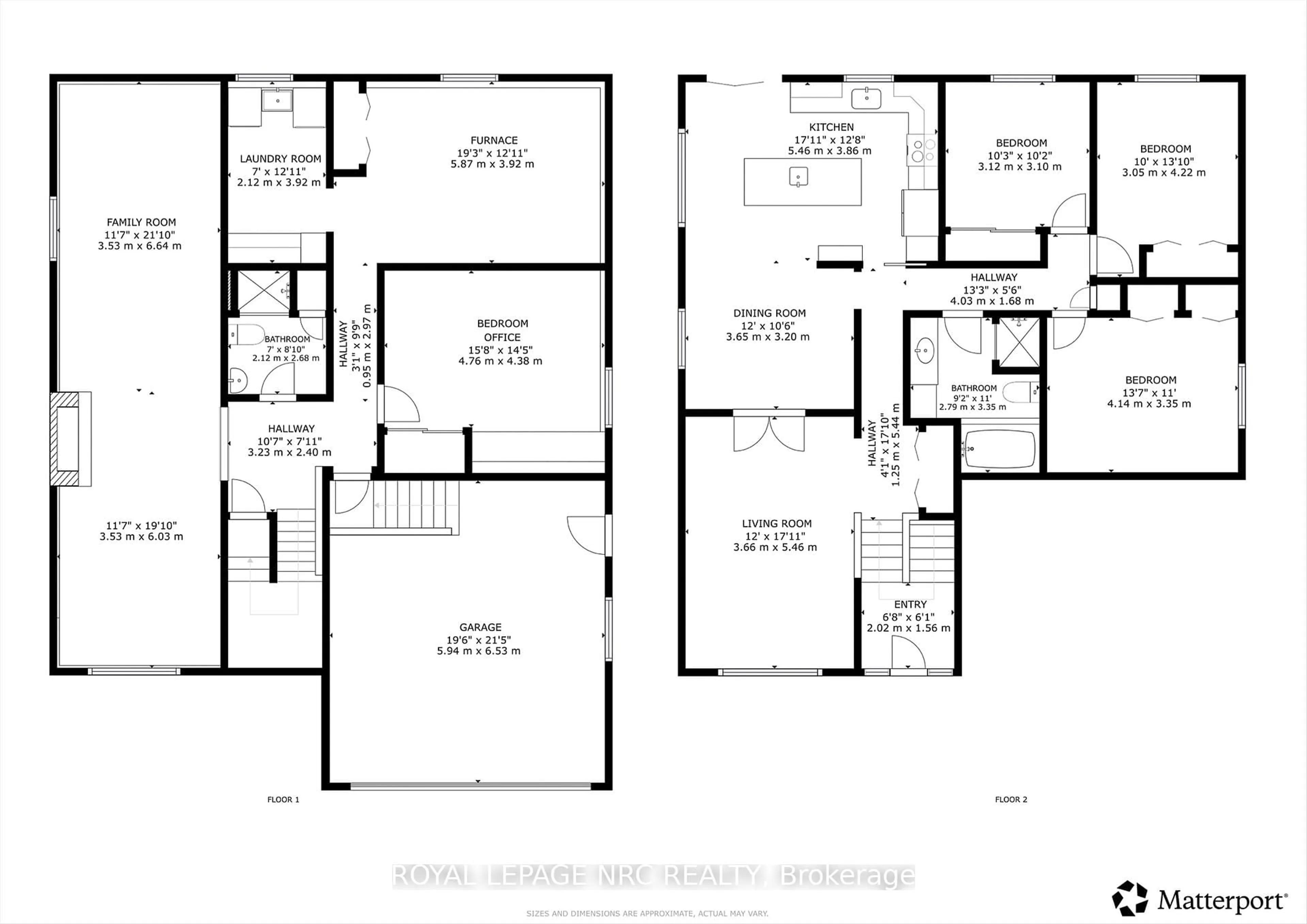 Floor plan for 8 Dunbar Cres, St. Catharines Ontario L2W 1A6