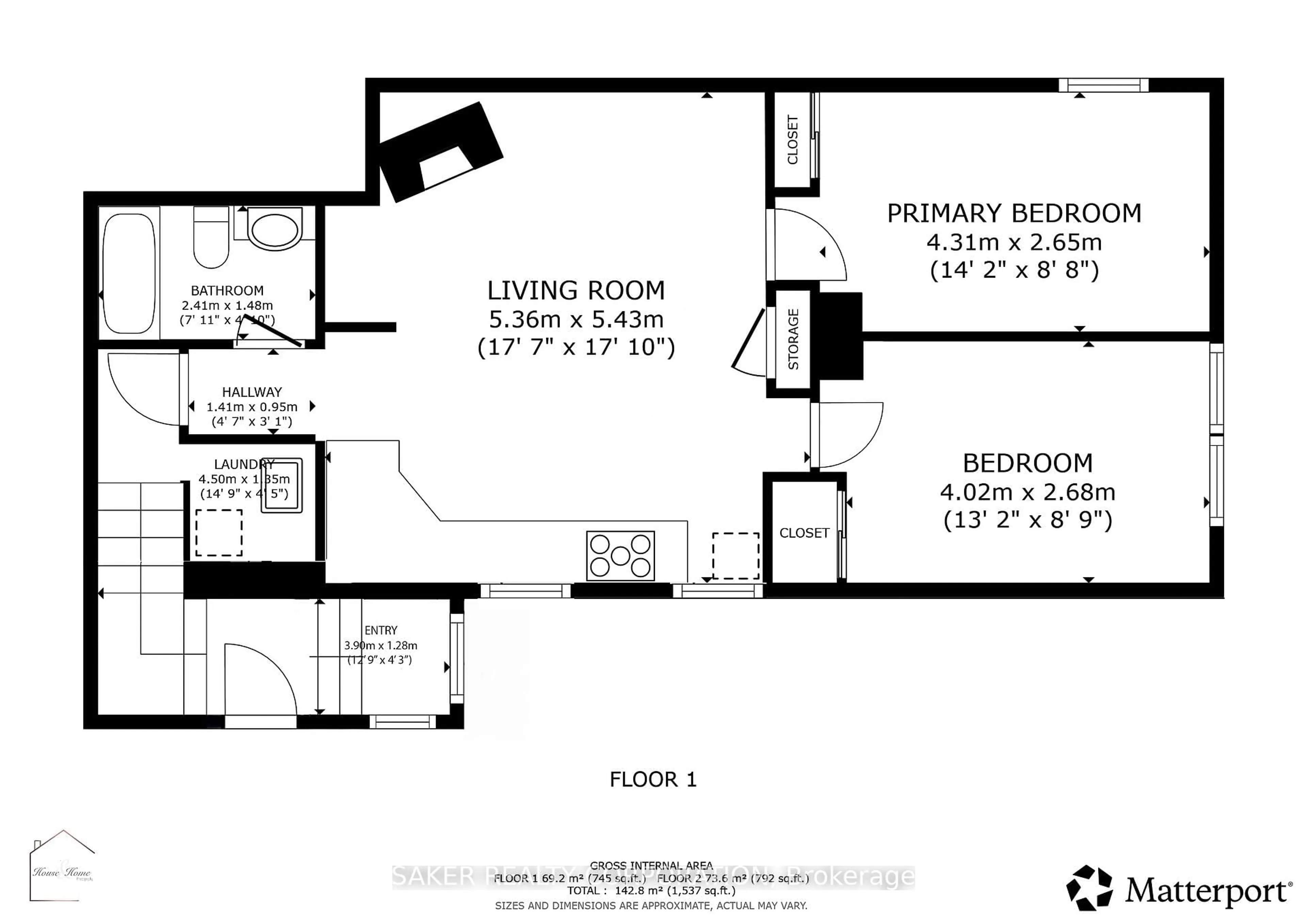 Floor plan for 91 Cartwright St, London East Ontario N6B 2W6