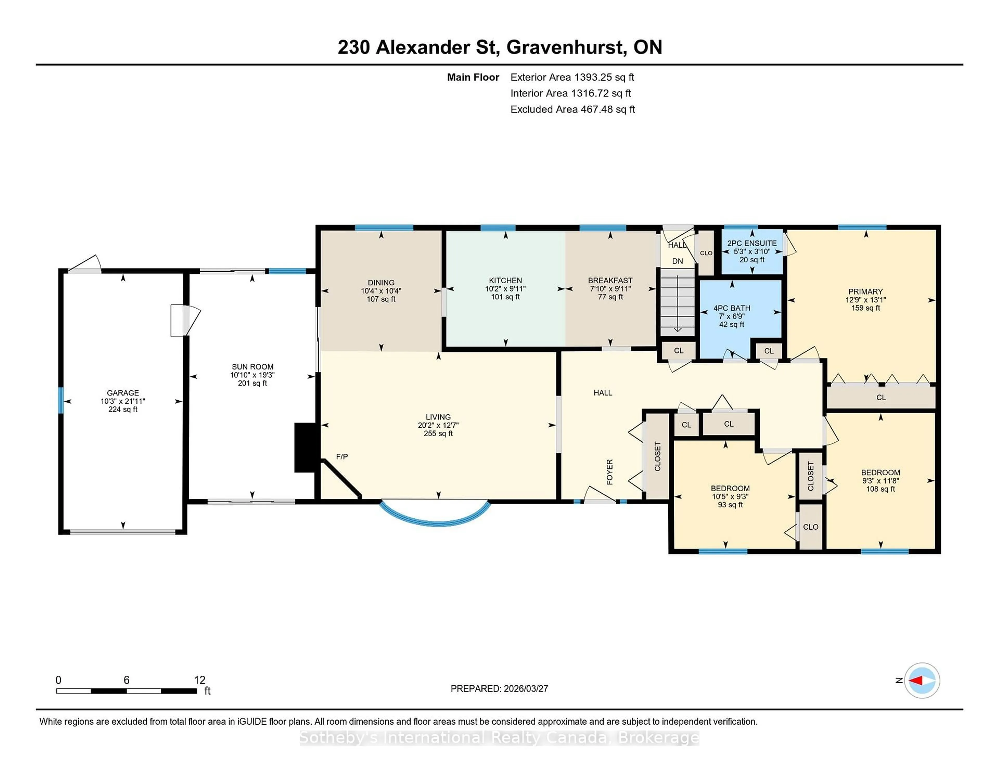 Floor plan for 230 Alexander St, Gravenhurst Ontario P1P 1A6