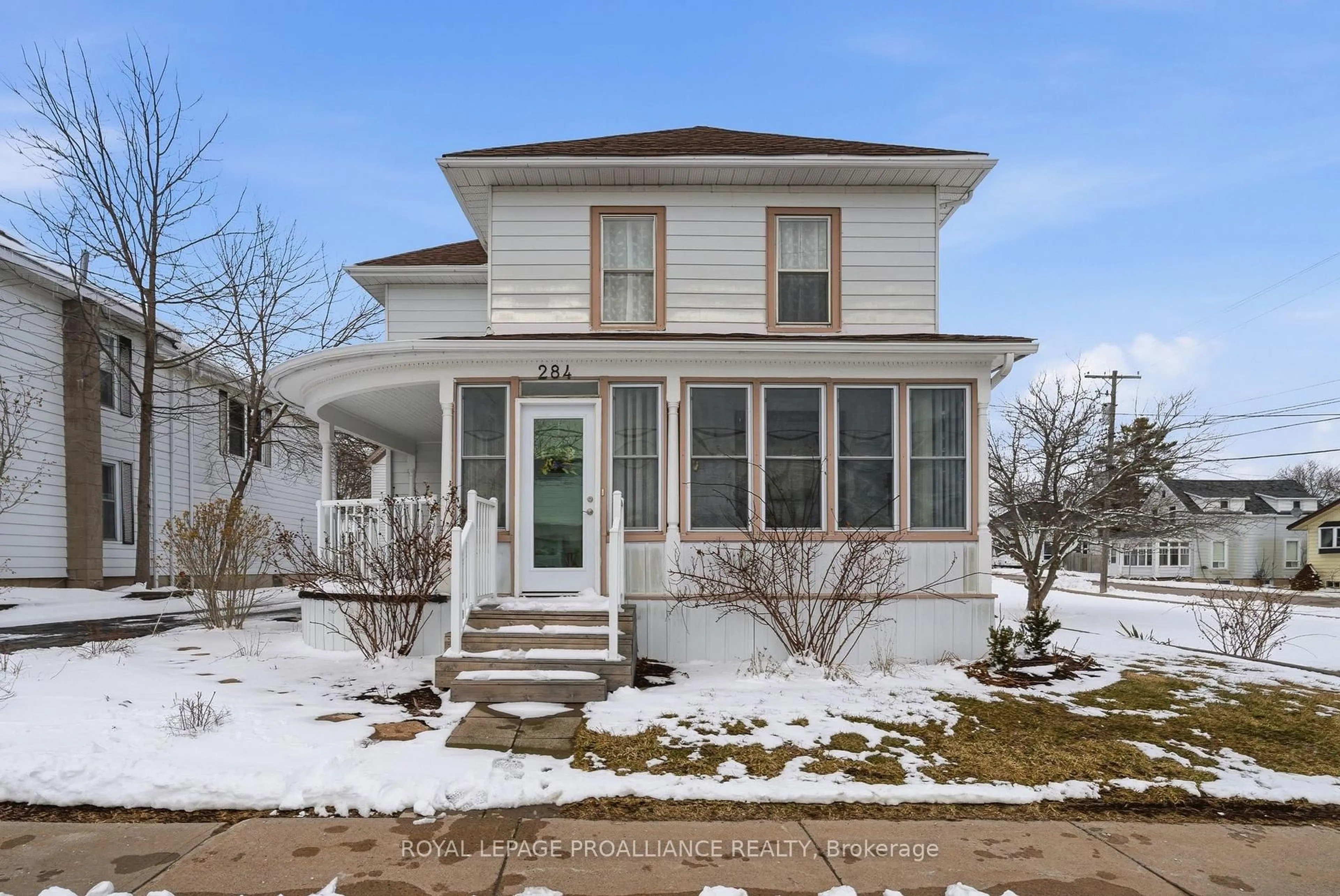 Home with vinyl exterior material, street for 284 Noxon Ave, Prince Edward County Ontario K0K 3L0