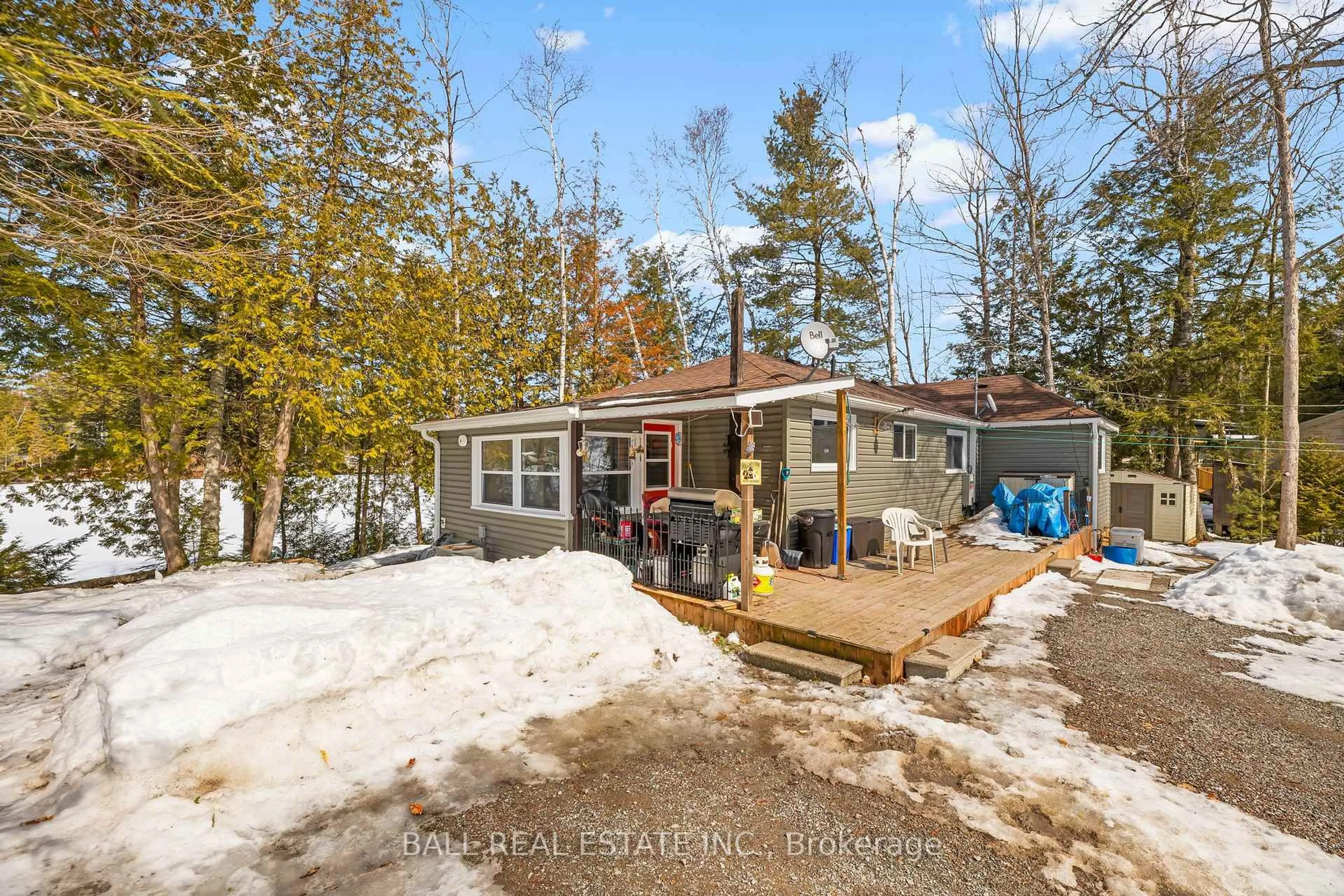 A pic from outside/outdoor area/front of a property/back of a property/a pic from drone, unknown for 1561 Crystal Lake Rd, Trent Lakes Ontario K0M 2A0