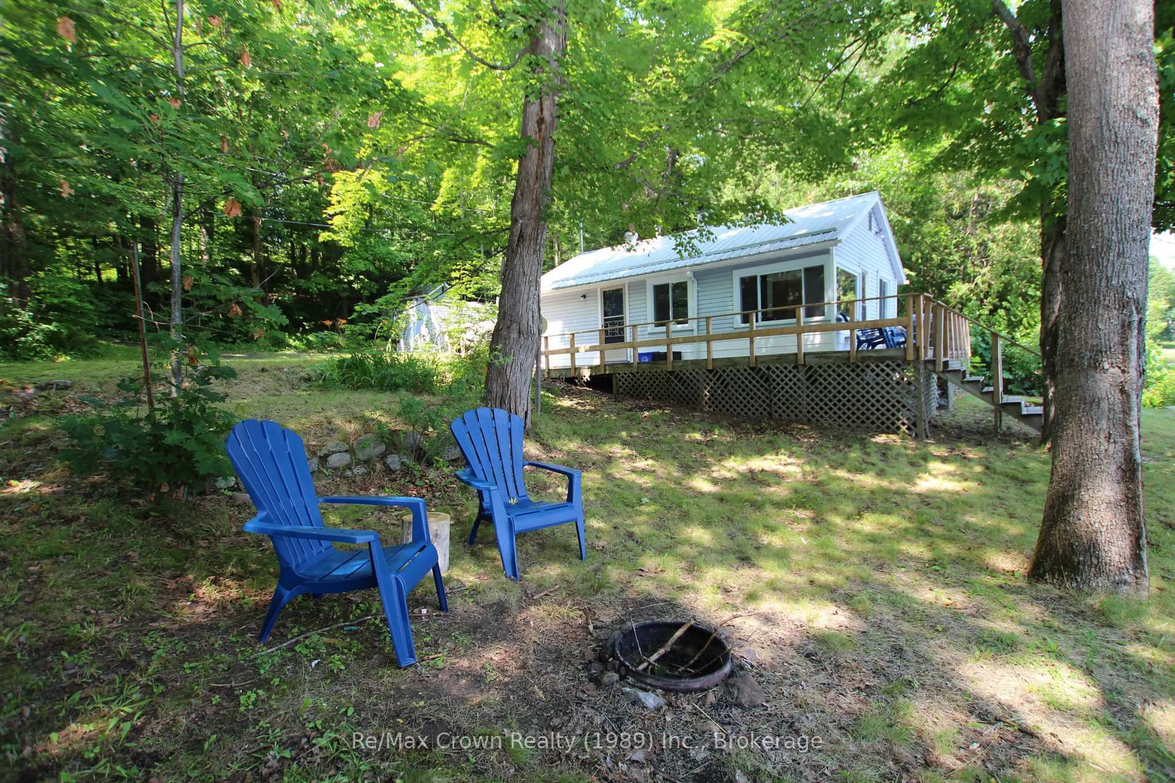 Patio, water/lake/river/ocean view for 17 Riverview Lane, Parry Sound Remote Area Ontario P0H 2R0