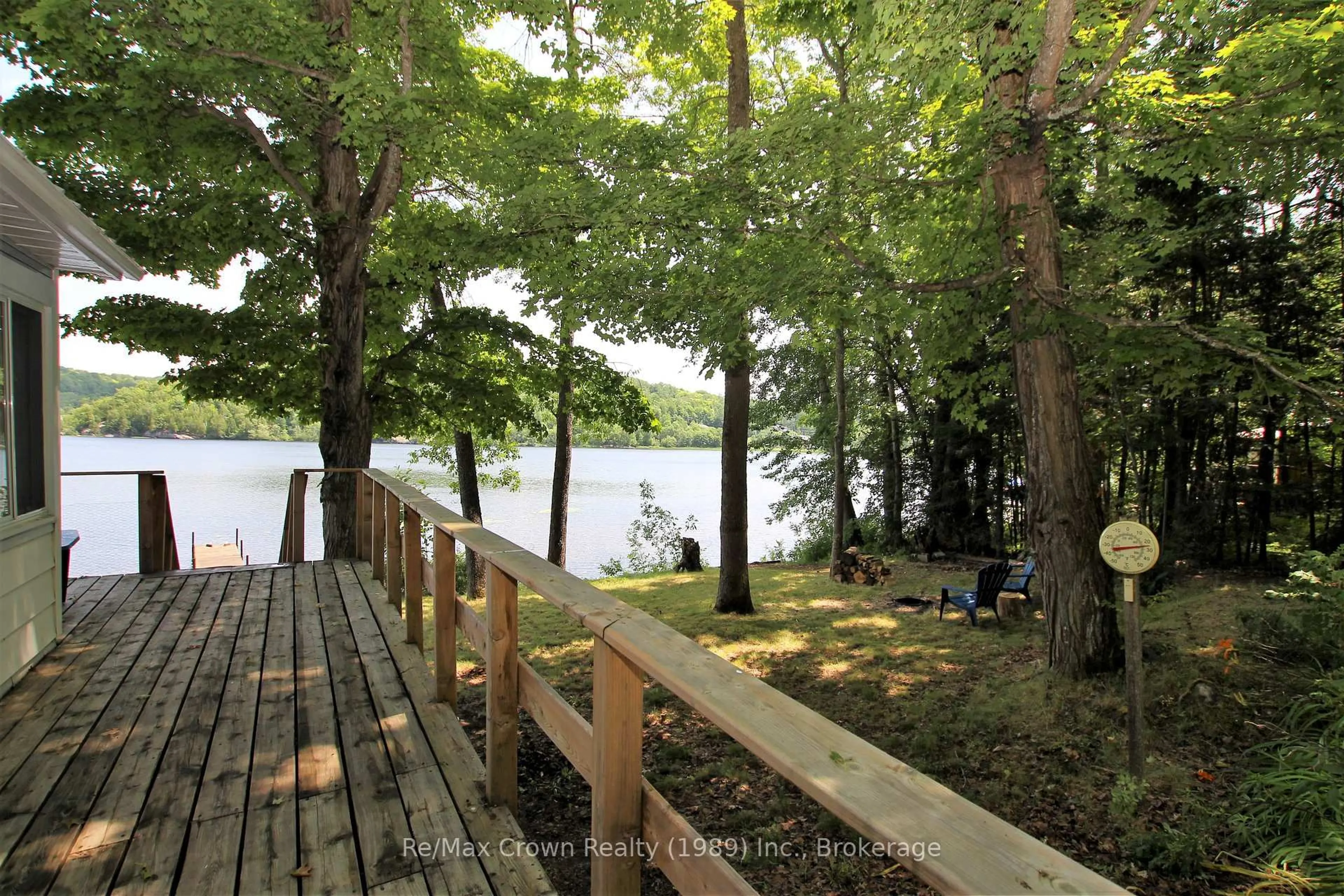 Patio, water/lake/river/ocean view for 17 Riverview Lane, Parry Sound Remote Area Ontario P0H 2R0