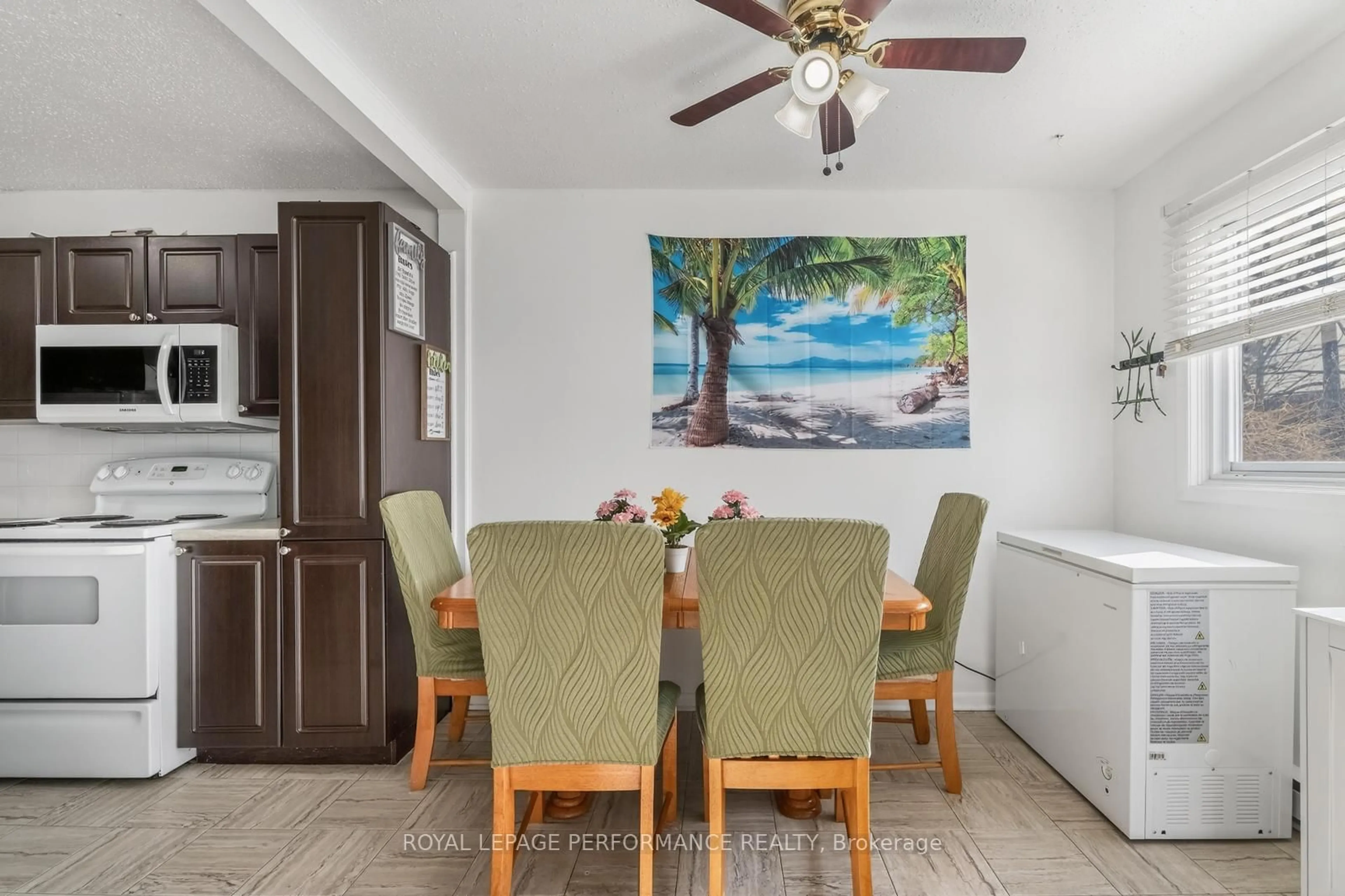 Dining room, ceramic/tile floor for 2642 Moncton Rd #57, Ottawa Ontario K2B 7W1