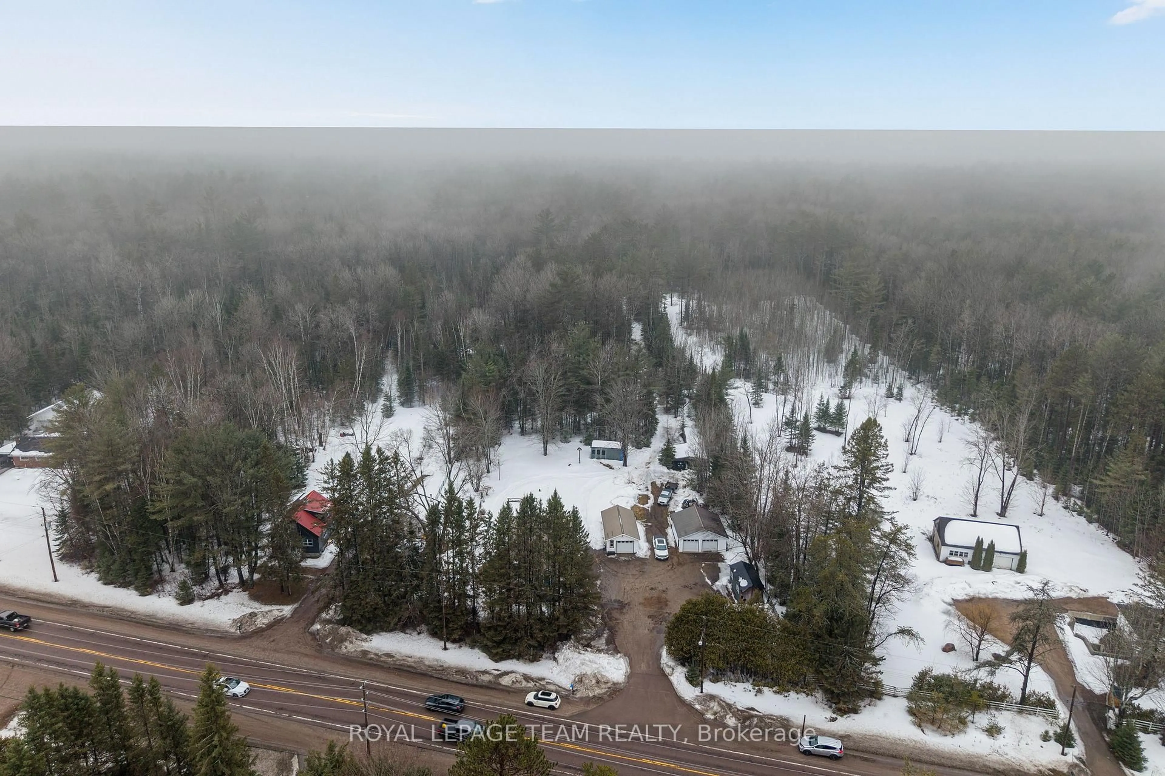 A pic from outside/outdoor area/front of a property/back of a property/a pic from drone, forest/trees view for 32779 HIGHWAY 17, Deep River Ontario K0J 1P0