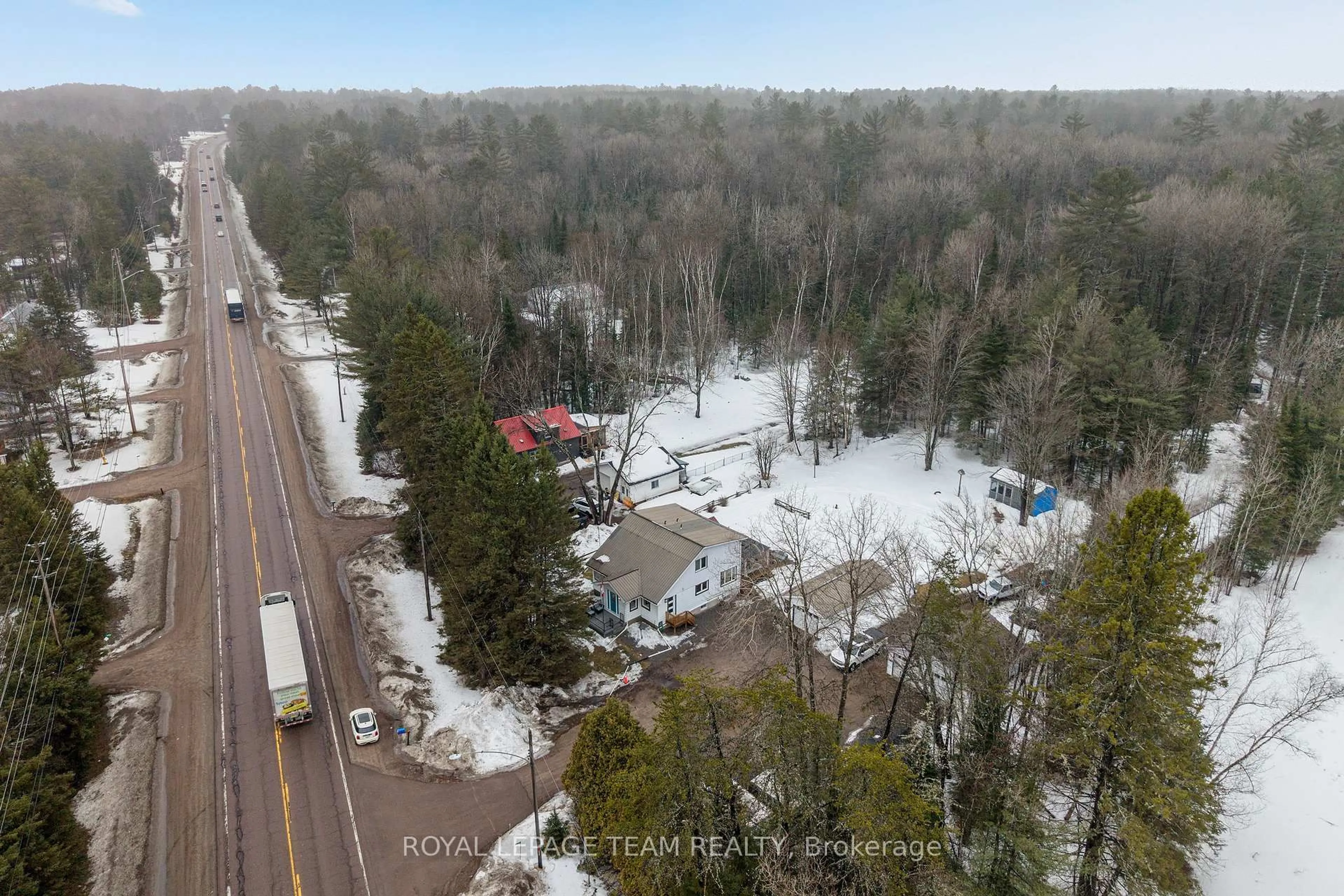 A pic from outside/outdoor area/front of a property/back of a property/a pic from drone, forest/trees view for 32779 HIGHWAY 17, Deep River Ontario K0J 1P0