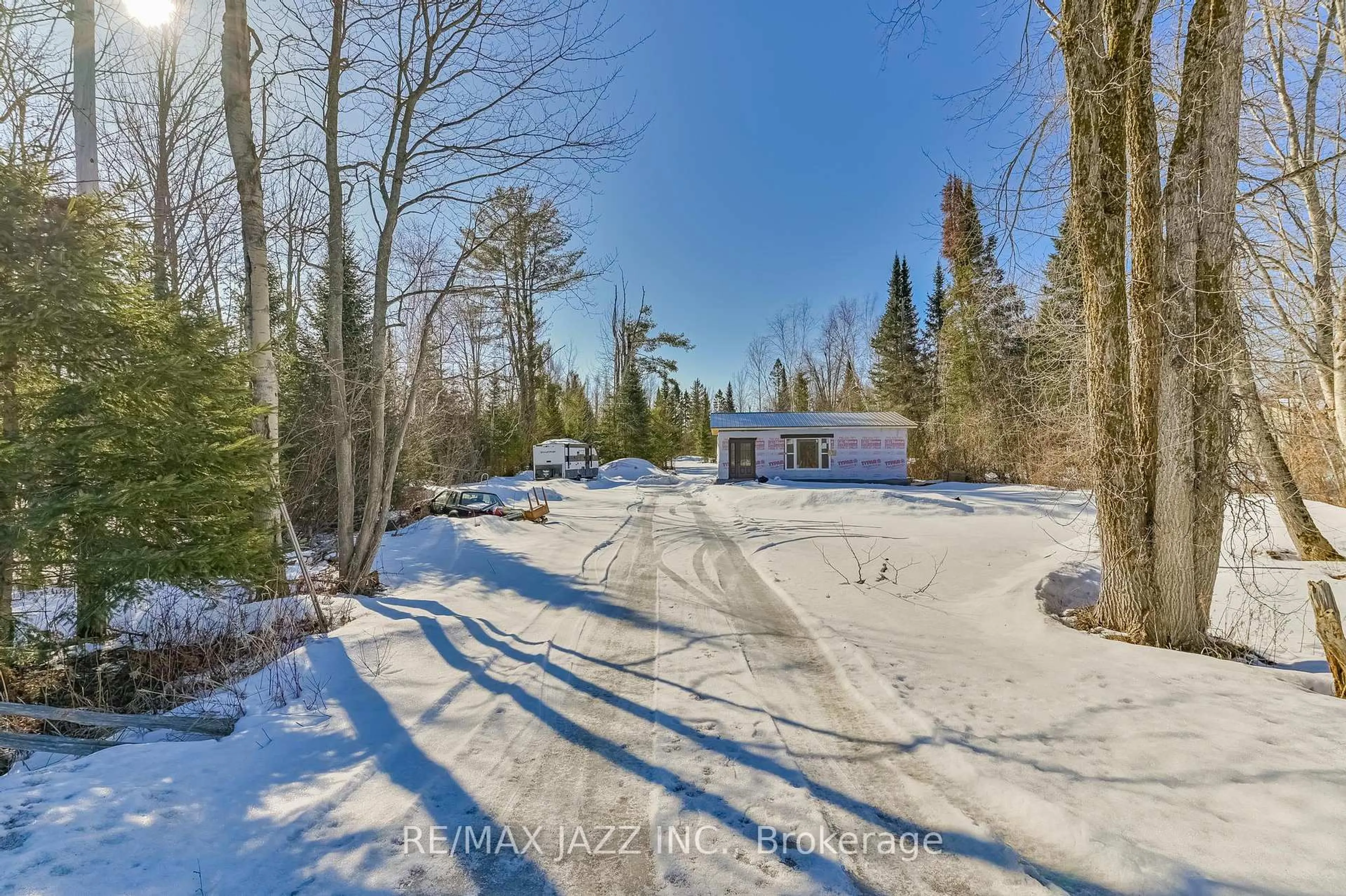 A pic from outside/outdoor area/front of a property/back of a property/a pic from drone, forest/trees view for 3338 Monck Rd, Kawartha Lakes Ontario K0M 1K0