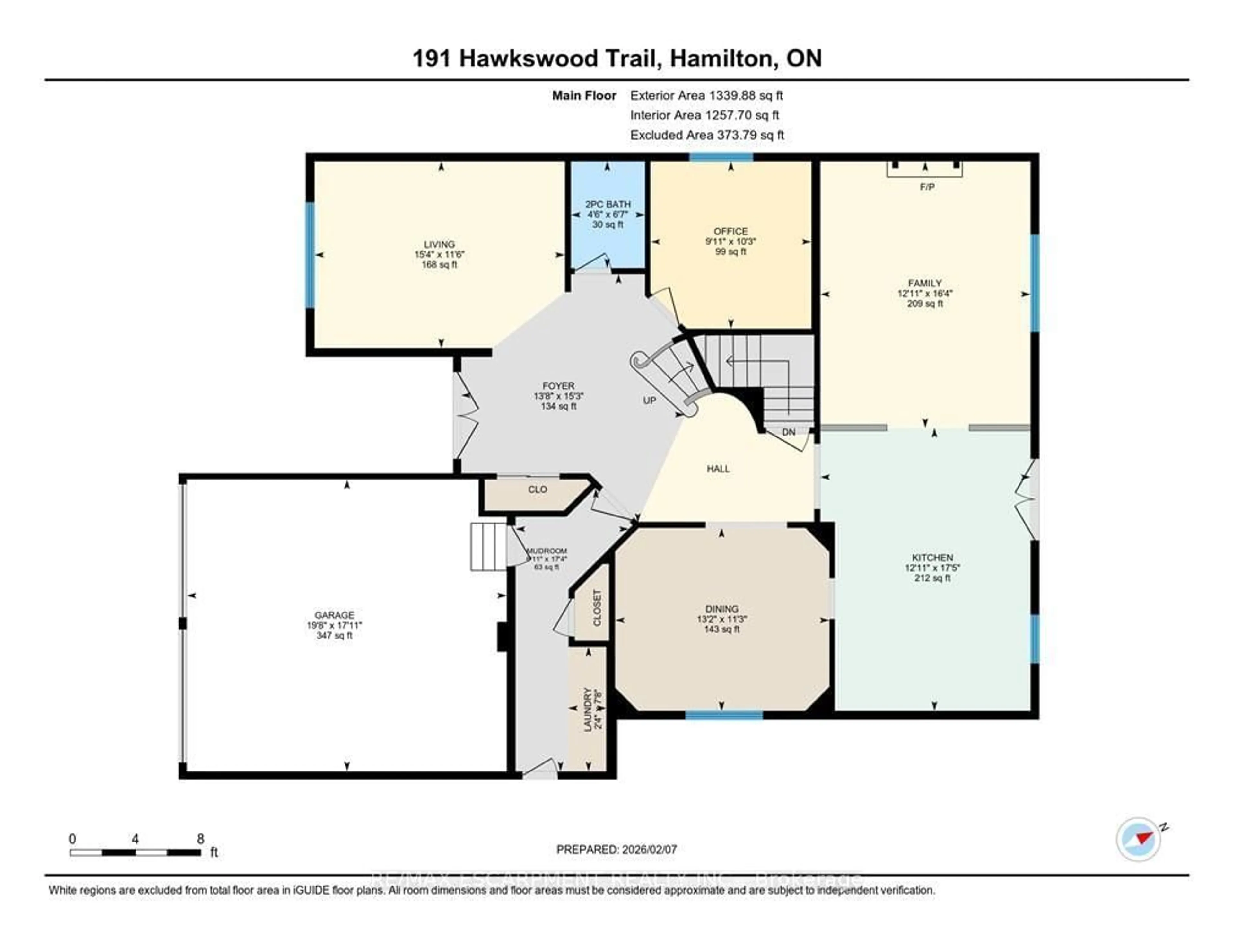 Floor plan for 191 Hawkswood Tr, Hamilton Ontario L9B 2T1