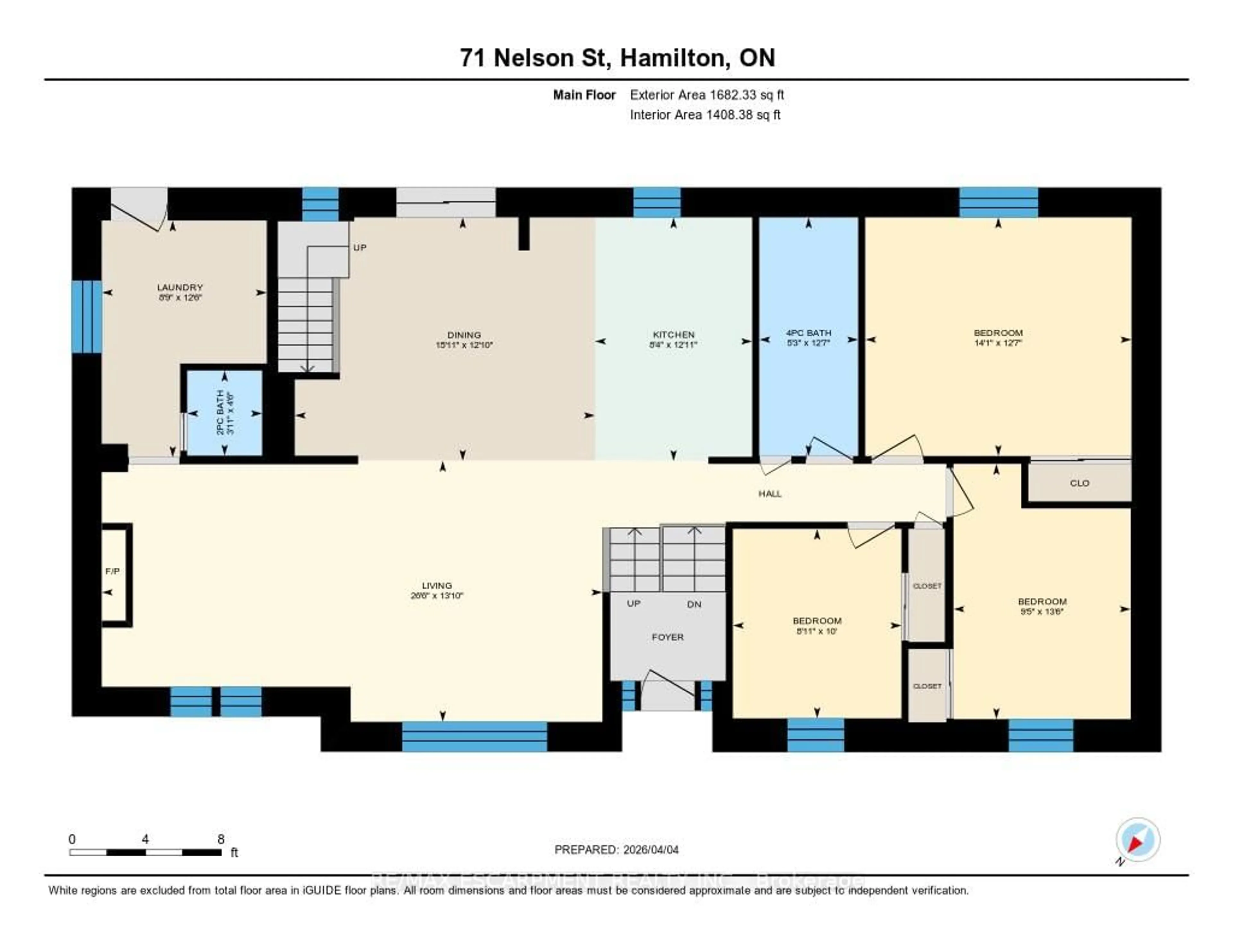 Floor plan for 71 Nelson St, Hamilton Ontario L0R 2H0