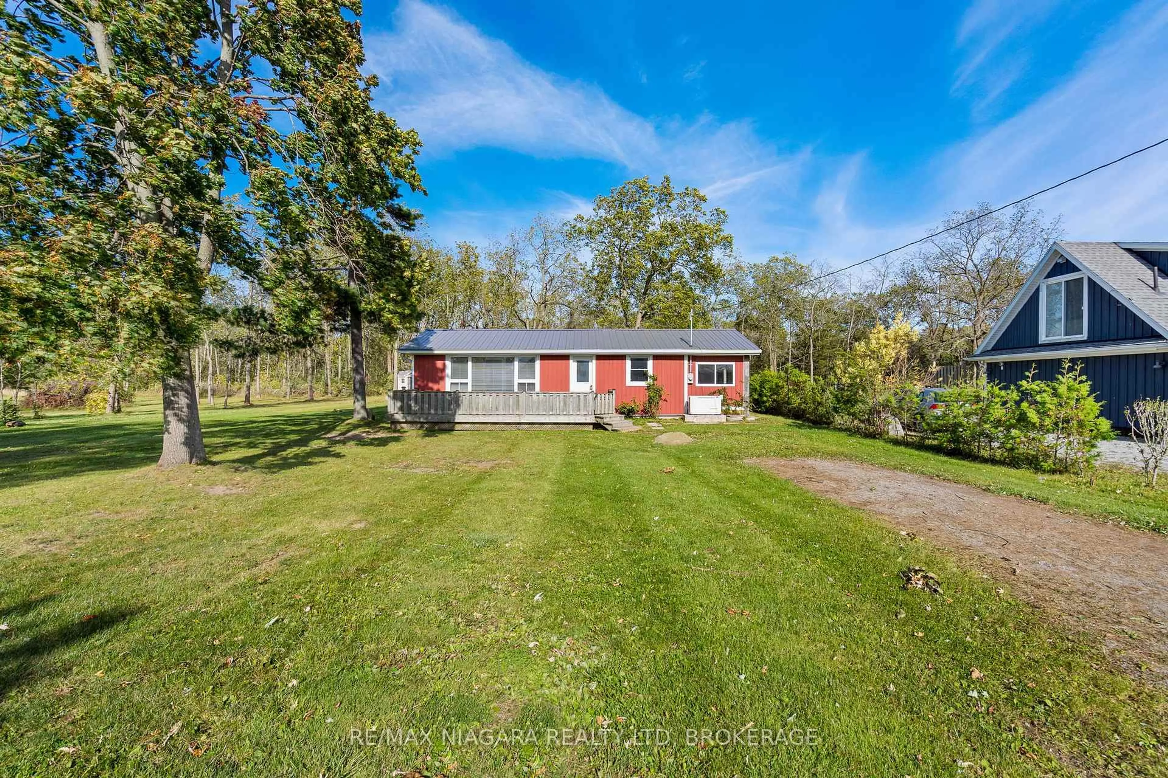 A pic from outside/outdoor area/front of a property/back of a property/a pic from drone, water/lake/river/ocean view for 11496 Cook Lane, Wainfleet Ontario L3K 5V4