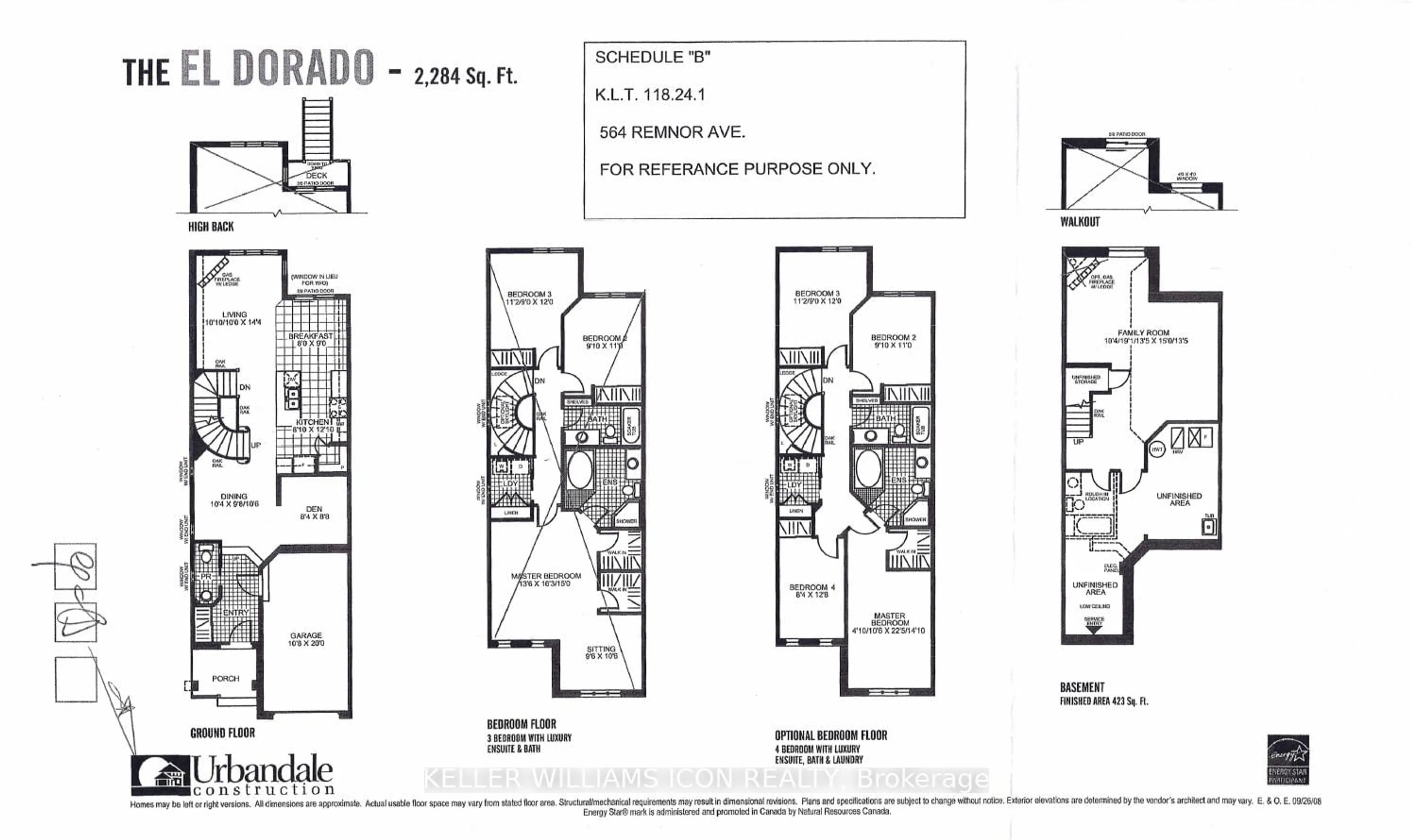Floor plan for 564 Remnor Ave, Ottawa Ontario K2T 0A5
