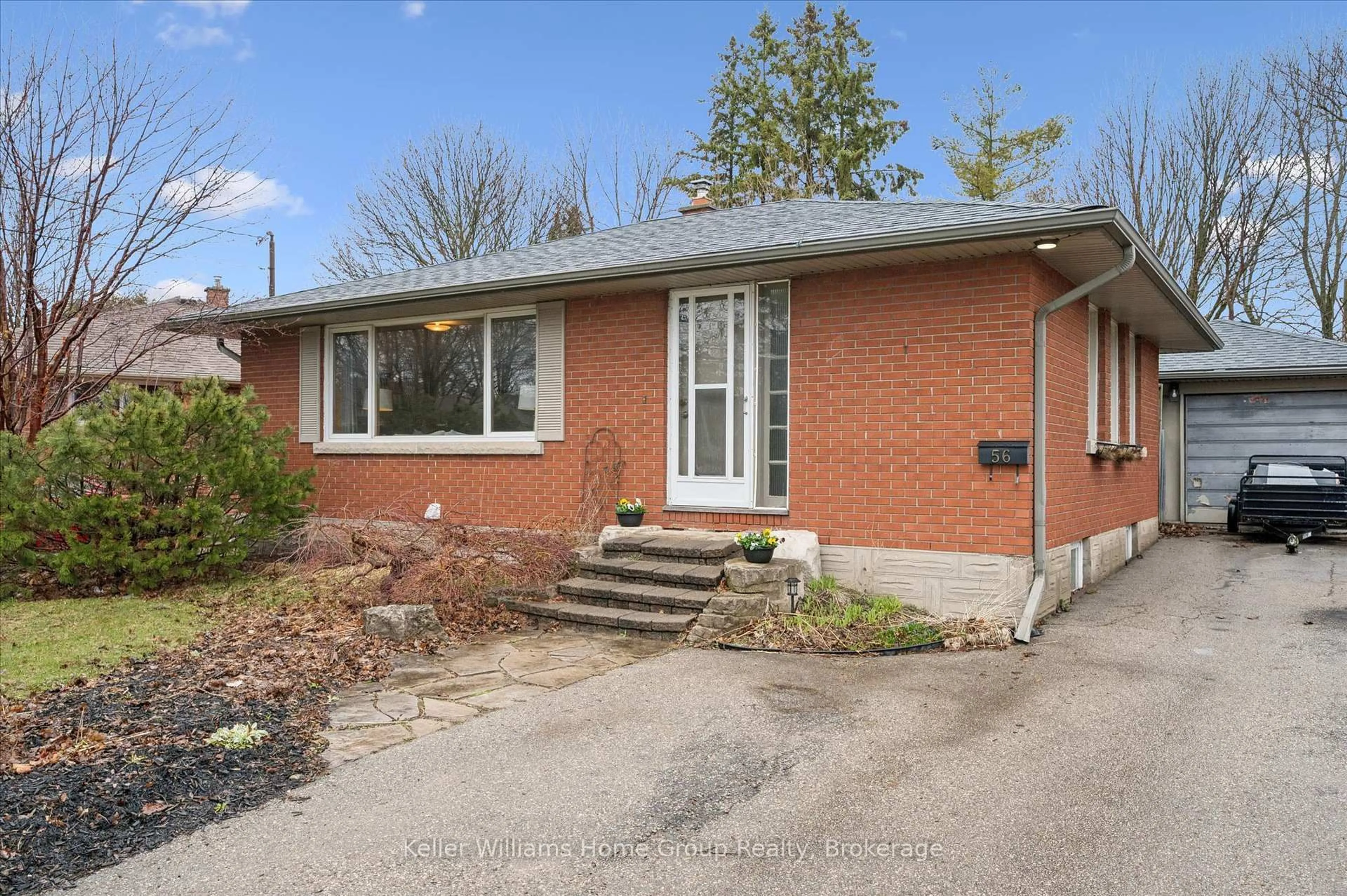 Home with brick exterior material, street for 56 Ottawa Cres, Guelph Ontario N1E 2A6