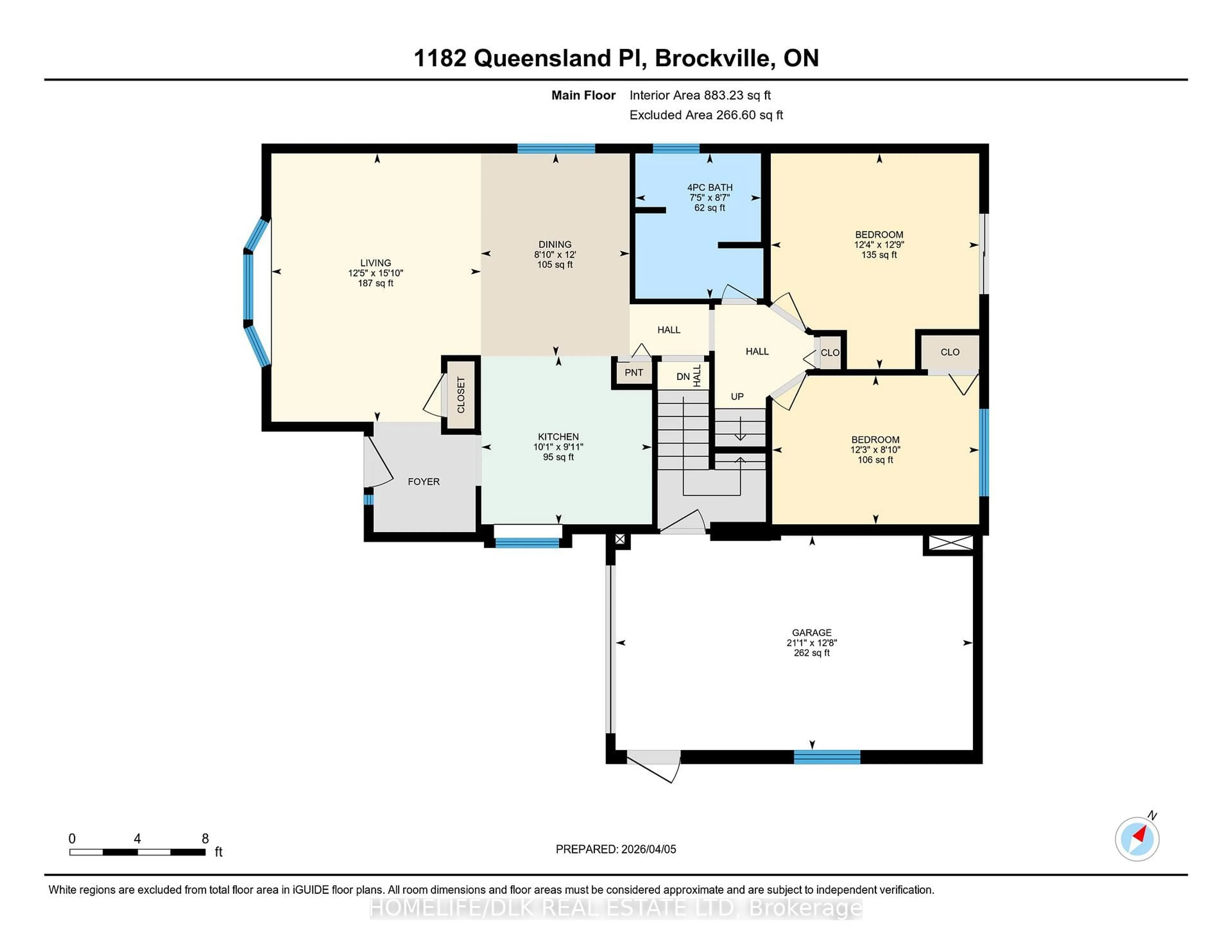Floor plan for 1182 Queensland Pl, Brockville Ontario K6V 6A7