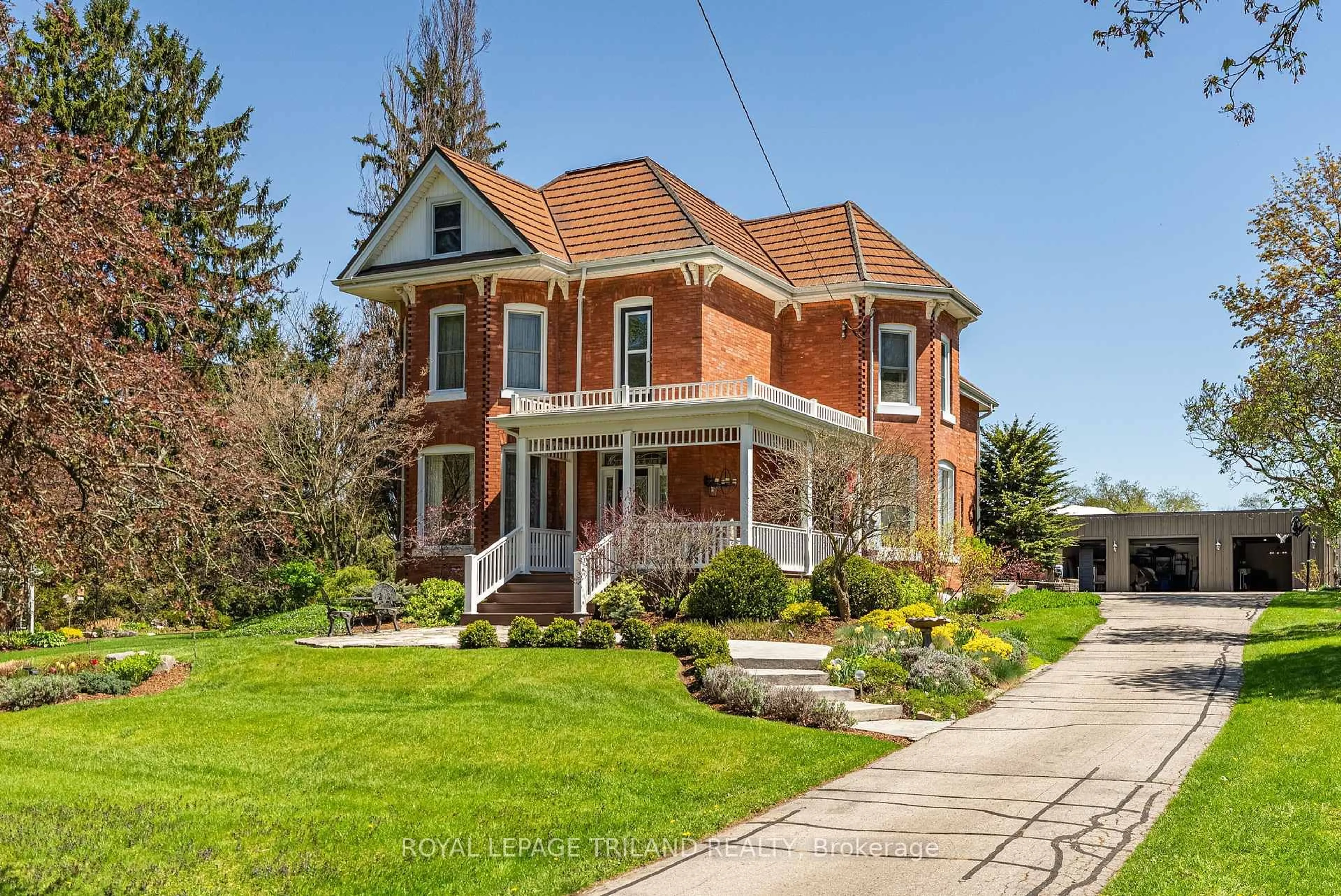 Home with brick exterior material, street for 6058 STONE CHURCH Rd, Central Elgin Ontario N0L 2L0