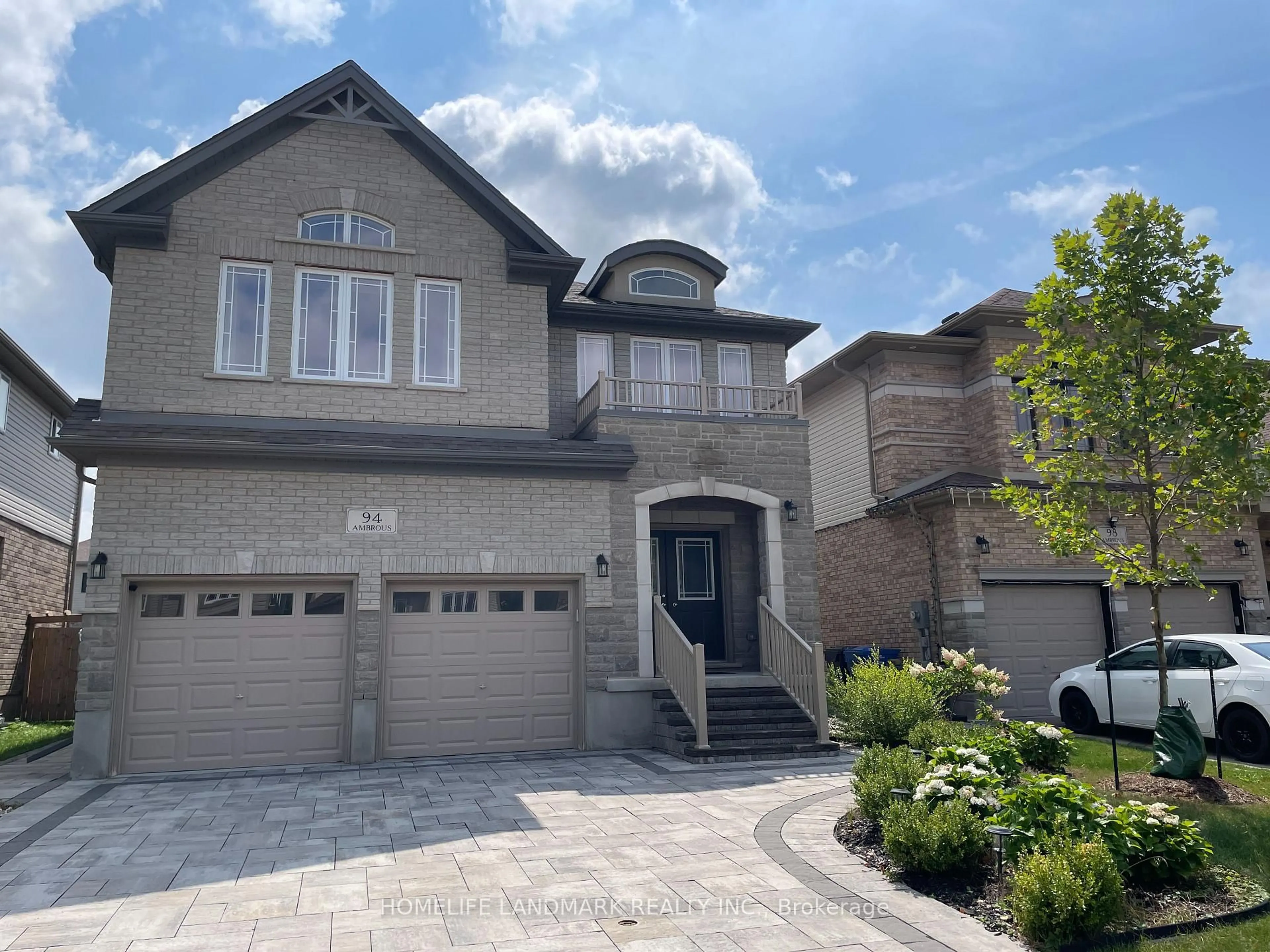 Home with brick exterior material, street for 94 Ambrous Cres, Guelph Ontario N1G 0E4