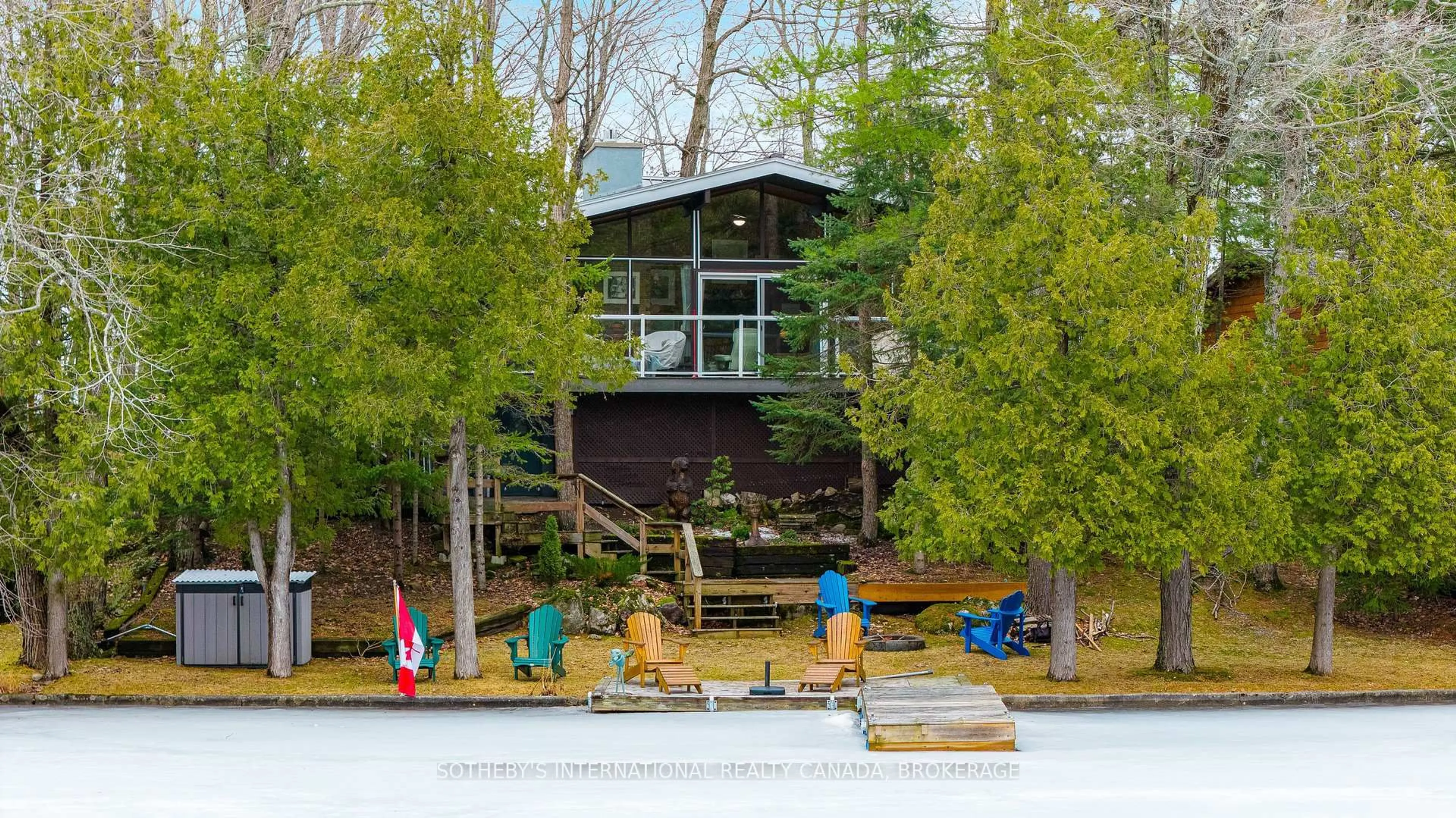 Patio, water/lake/river/ocean view for 108 Killenbeck Lane, Leeds and the Thousand Islands Ontario K0E 1L0