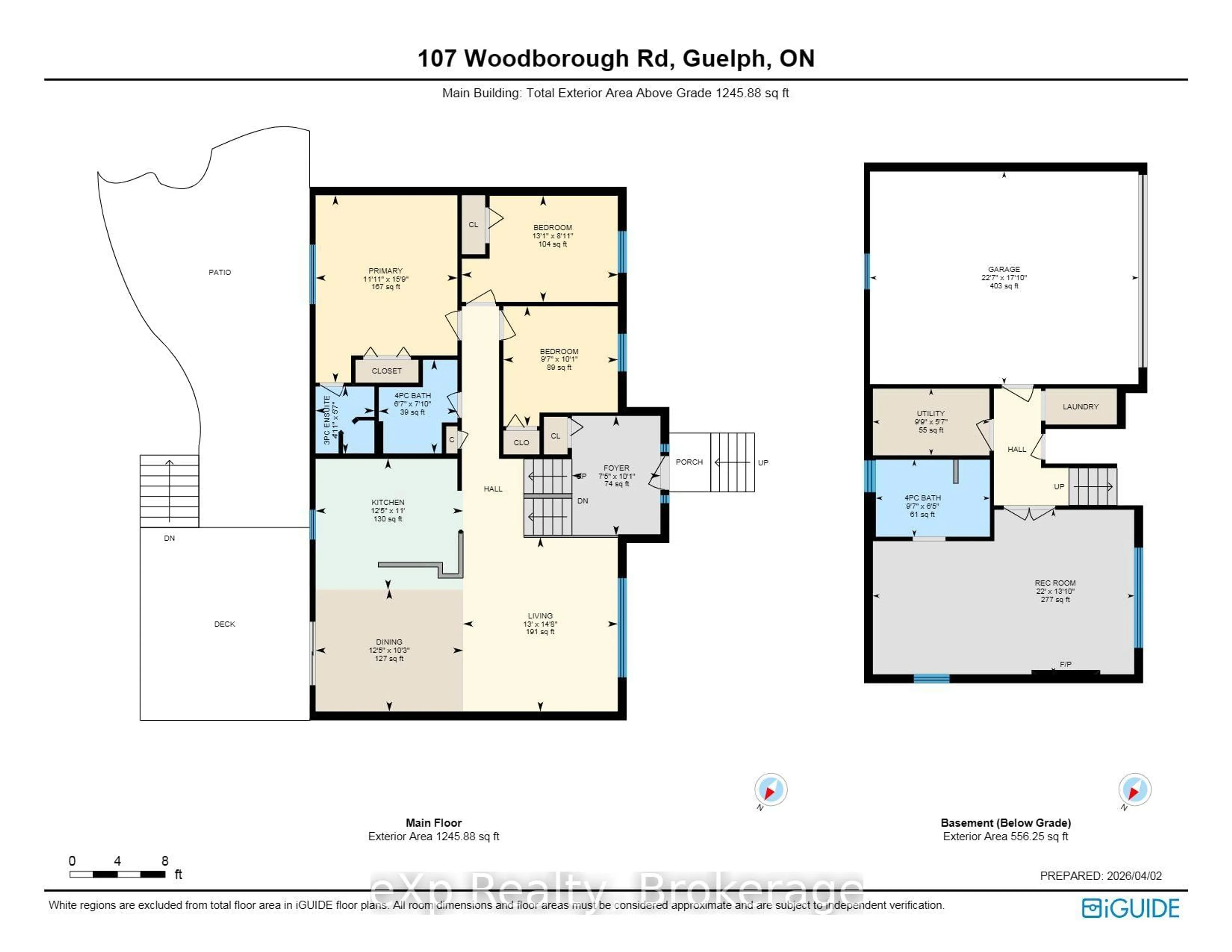 Floor plan for 107 Woodborough Rd, Guelph Ontario N1G 3L7
