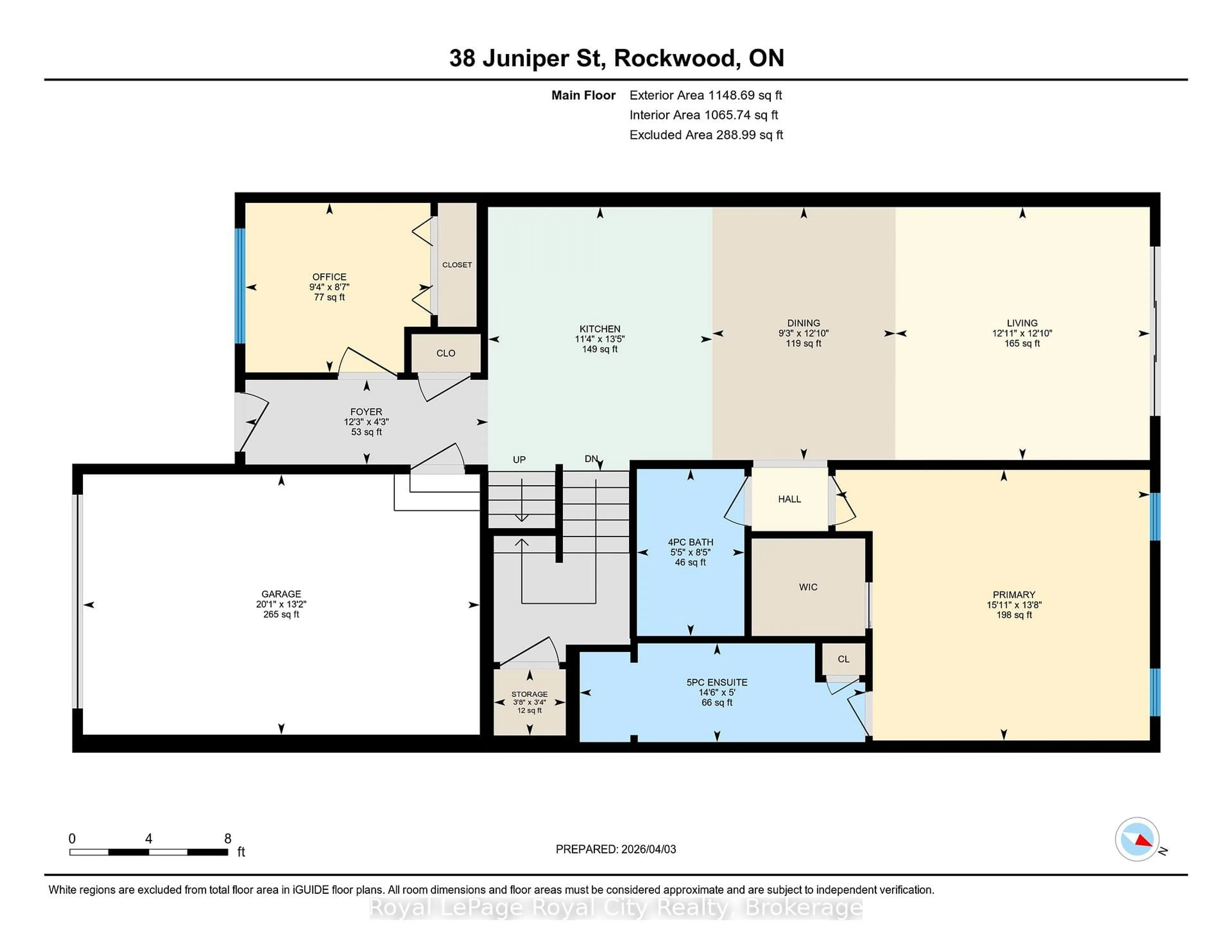 Floor plan for 38 Juniper St, Guelph/Eramosa Ontario N0B 2K0