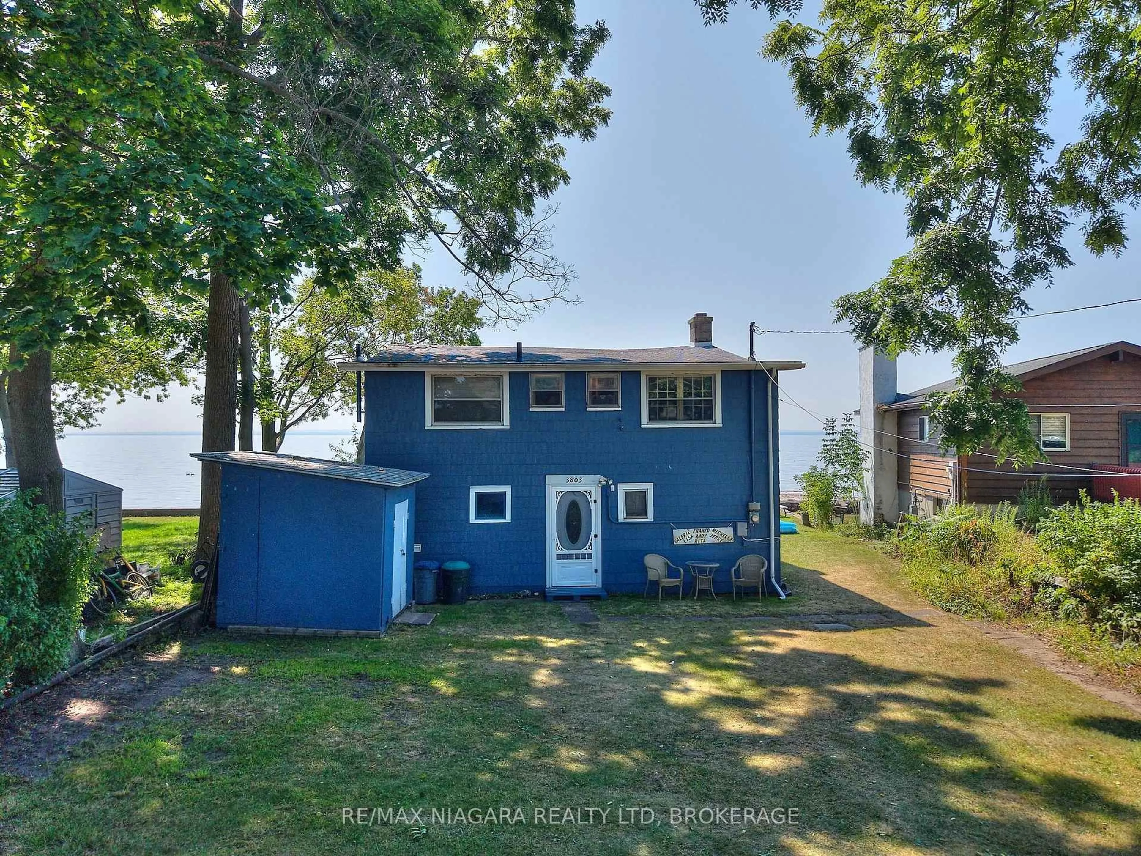 A pic from outside/outdoor area/front of a property/back of a property/a pic from drone, water/lake/river/ocean view for 3803 Terrace Lane, Fort Erie Ontario L0S 1B0
