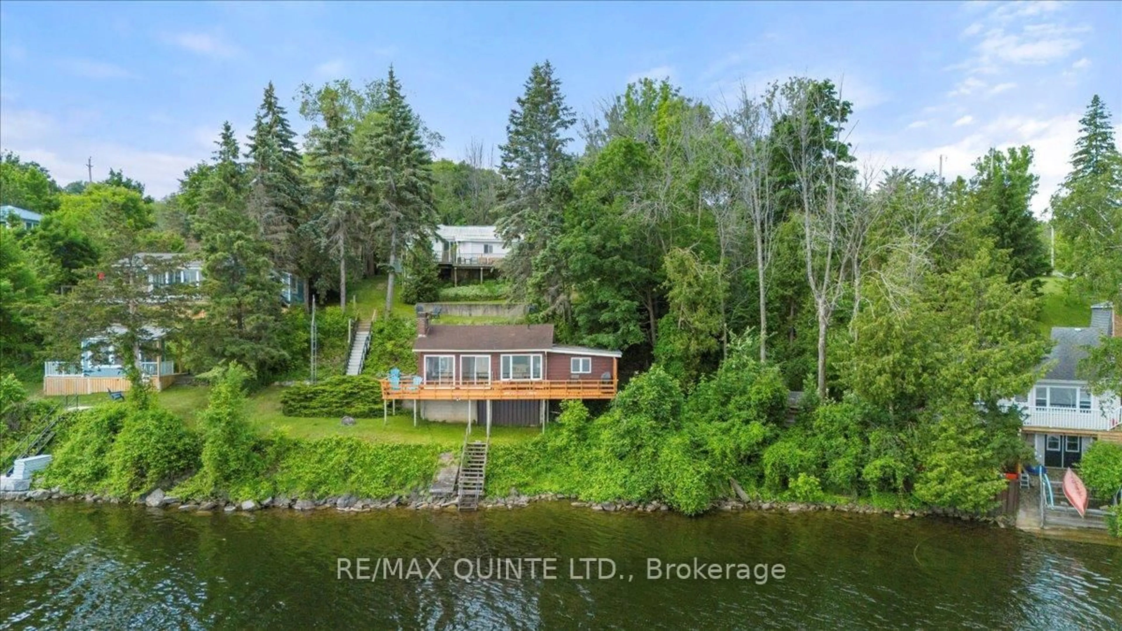 A pic from outside/outdoor area/front of a property/back of a property/a pic from drone, water/lake/river/ocean view for 11364 Loyalist Pkwy, Prince Edward County Ontario K0K 2T0