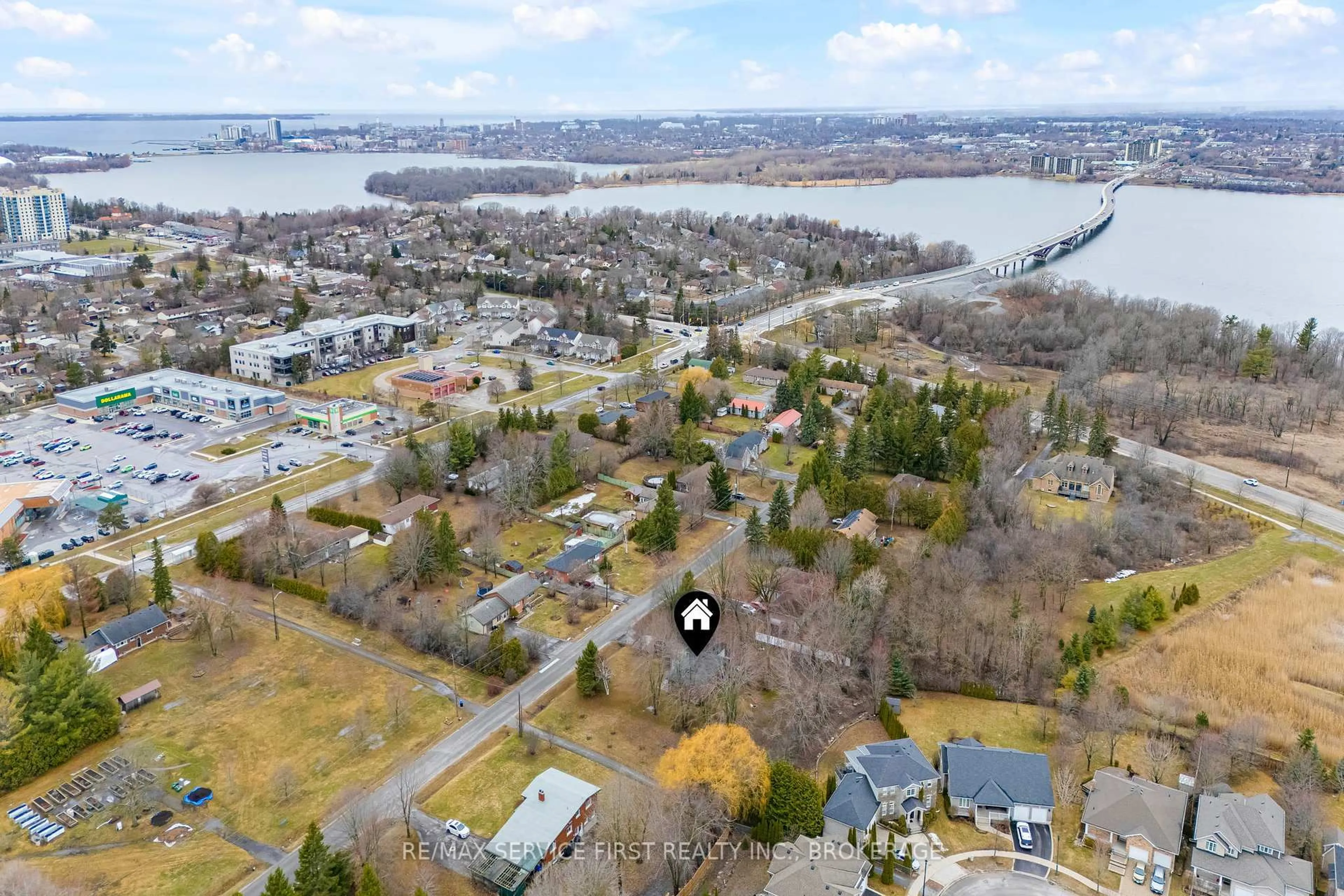 A pic from outside/outdoor area/front of a property/back of a property/a pic from drone, water/lake/river/ocean view for 34 Dalgleish Ave, Kingston Ontario K7L 5H6