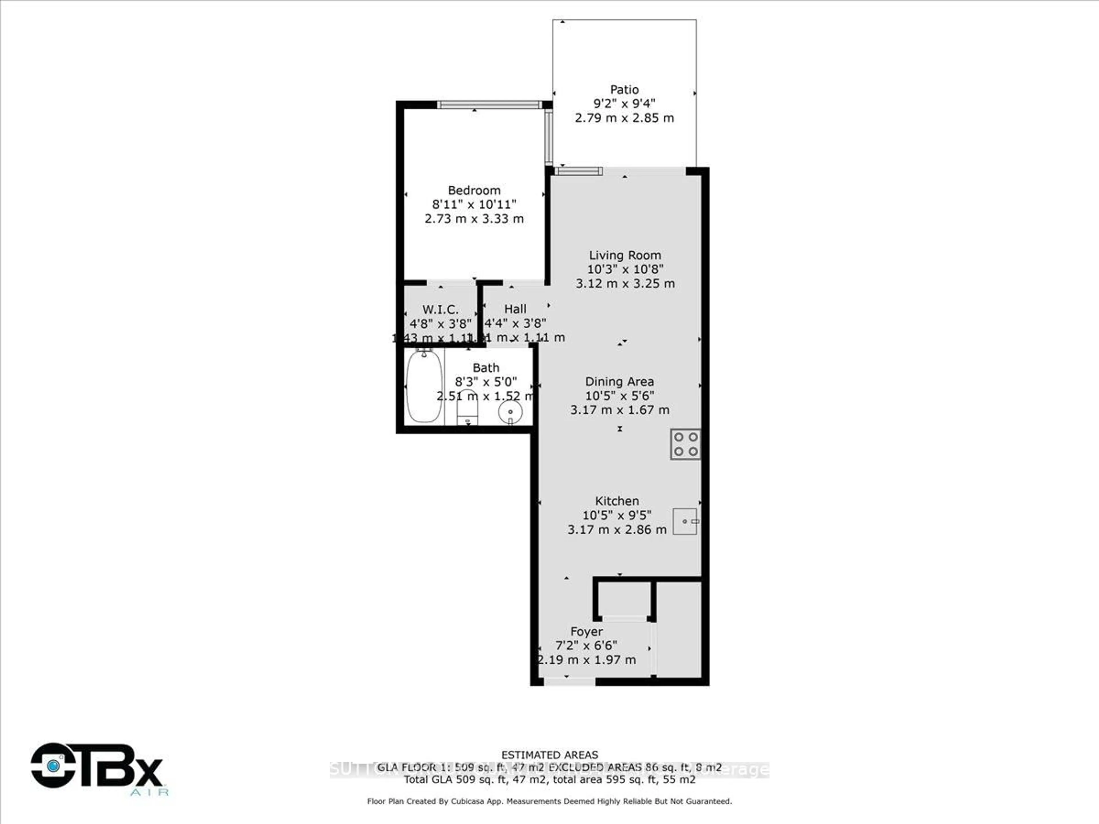 Floor plan for 155 St.Leger St #108, Kitchener Ontario N2H 0B9