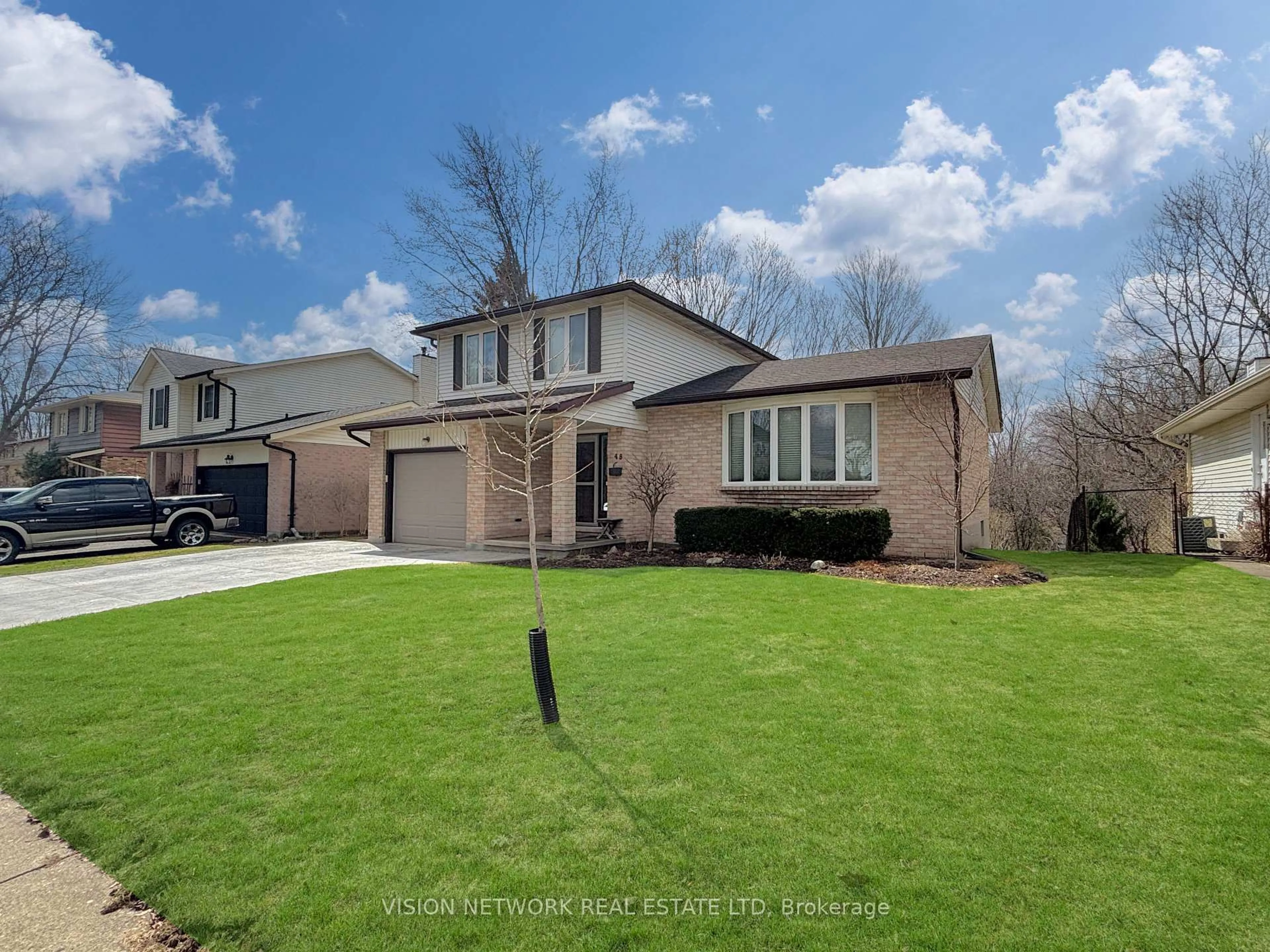 Home with brick exterior material, street for 48 Acorn Cres, London North Ontario N6G 3V4