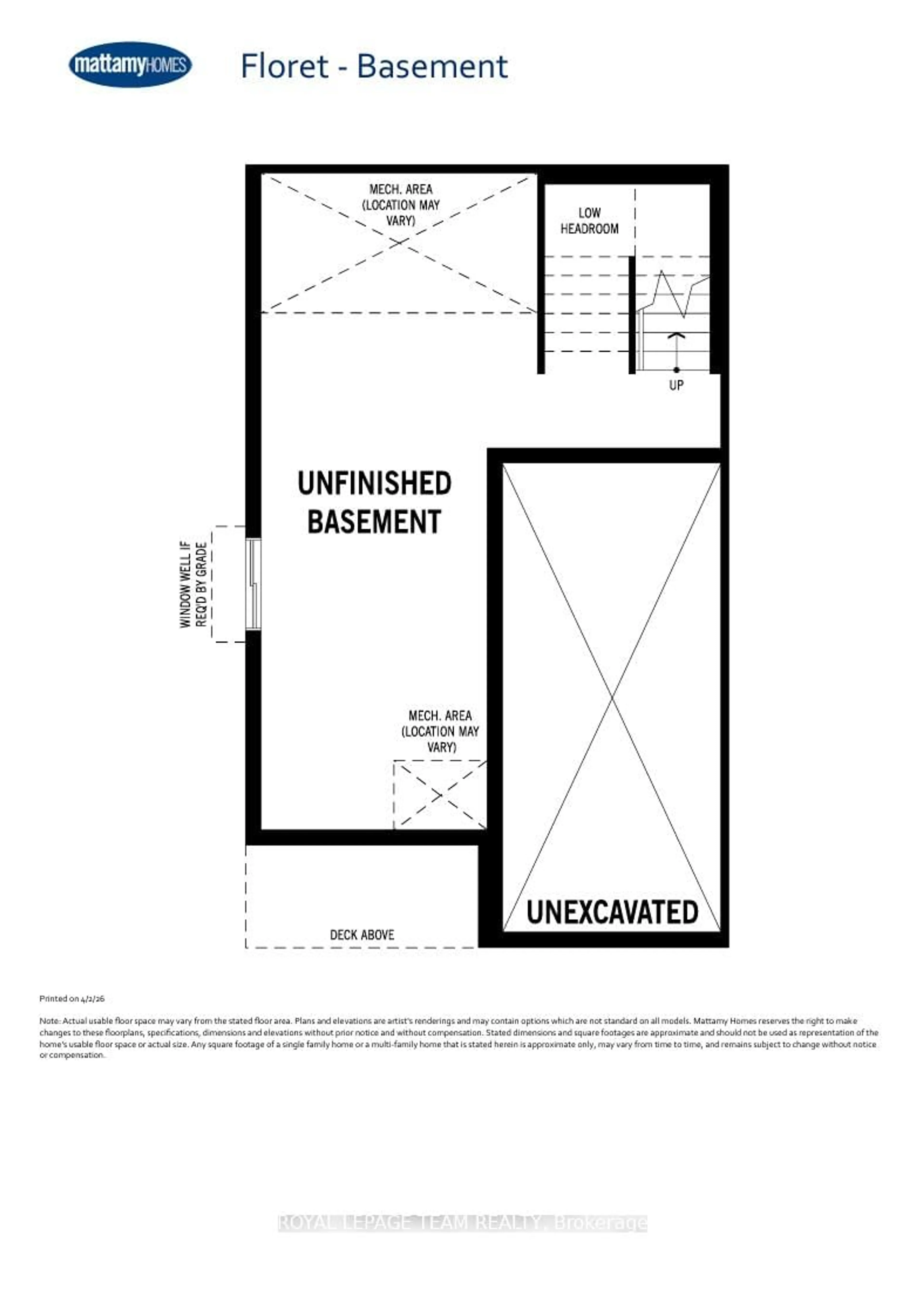 Floor plan for 821 Demulcent Lane, Kanata Ontario K2W 0P1