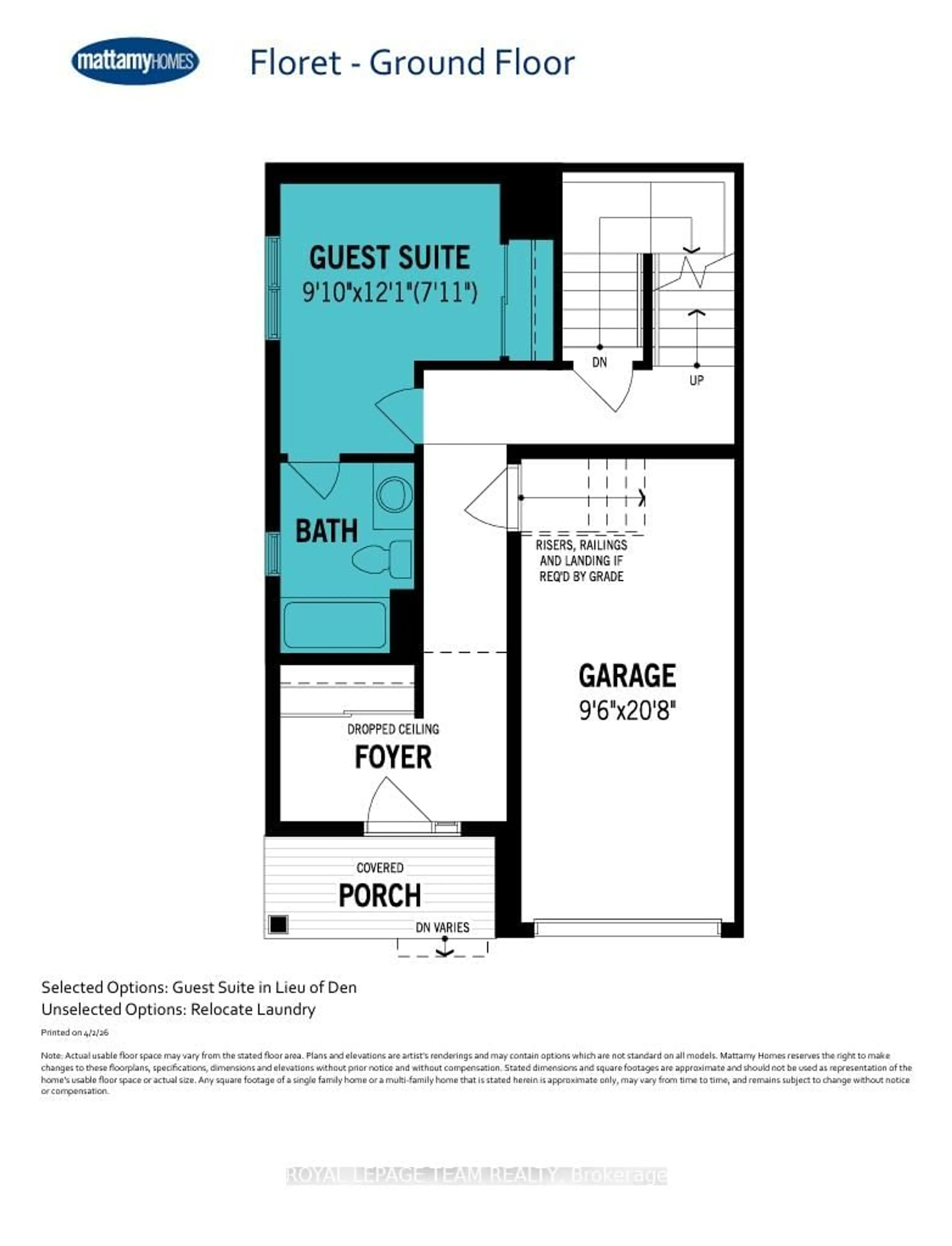Floor plan for 817 Demulcent Lane, Kanata Ontario K2W 0P1