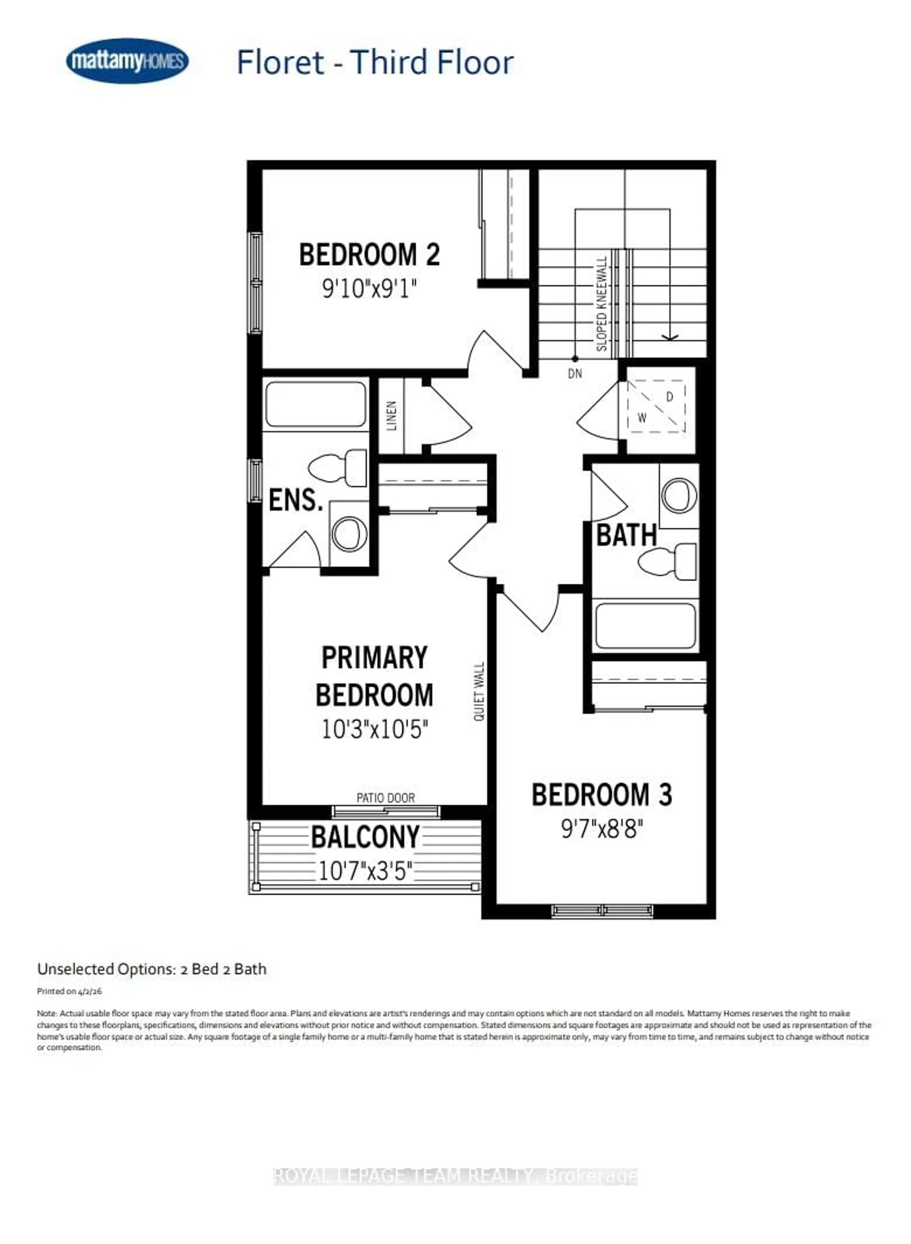 Floor plan for 817 Demulcent Lane, Kanata Ontario K2W 0P1