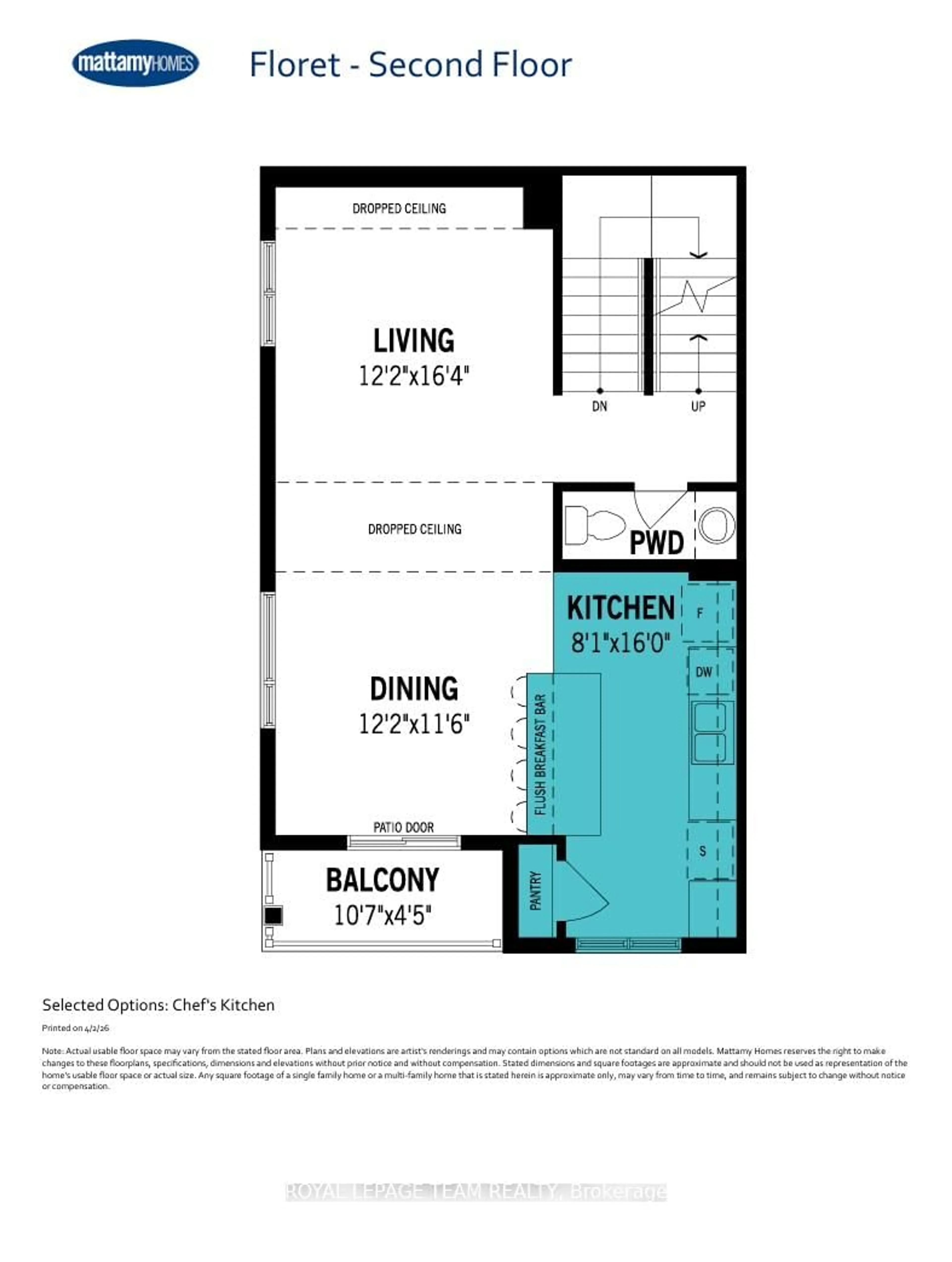 Floor plan for 817 Demulcent Lane, Kanata Ontario K2W 0P1