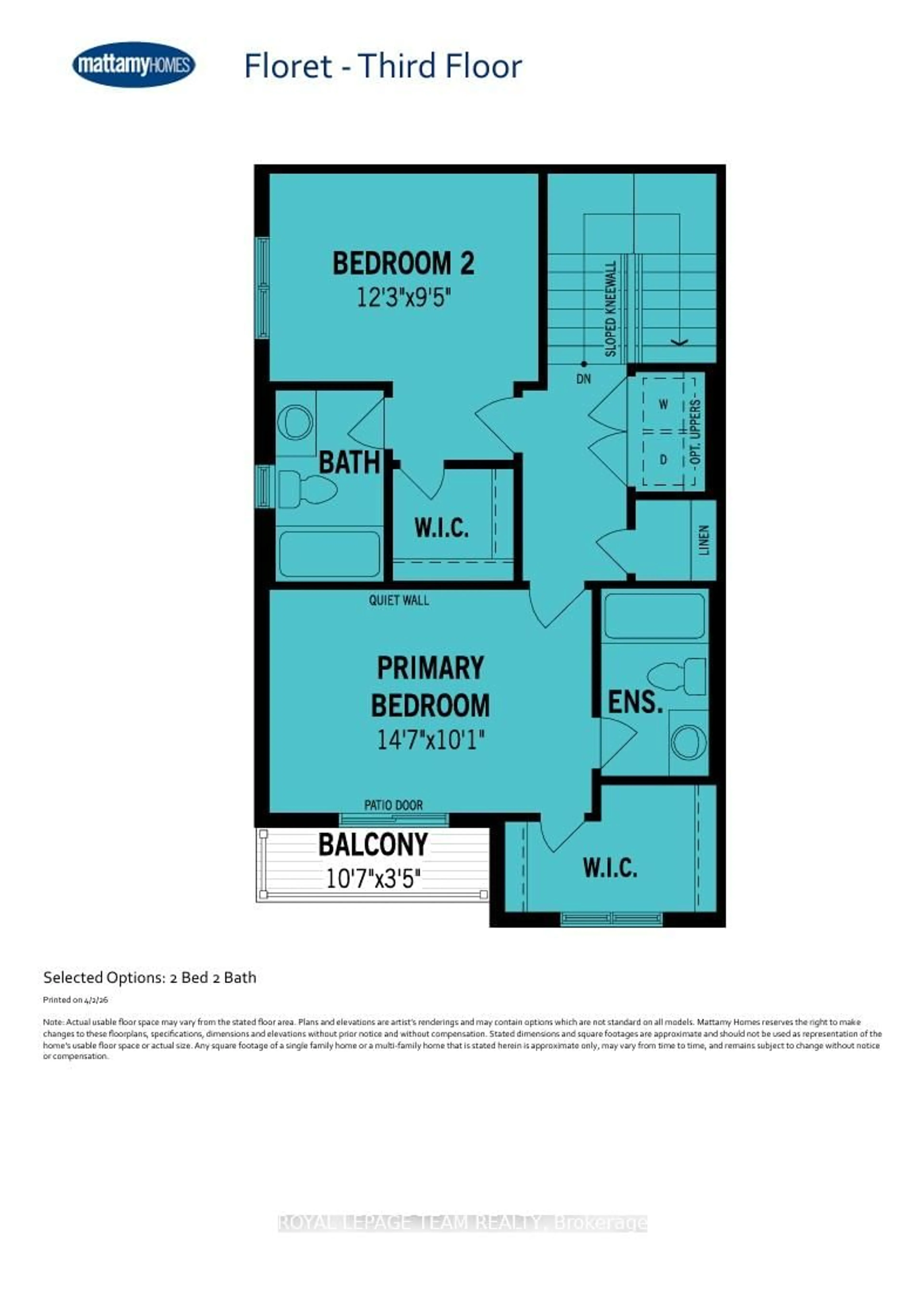 Floor plan for 817 Demulcent Lane, Kanata Ontario K2W 0P1