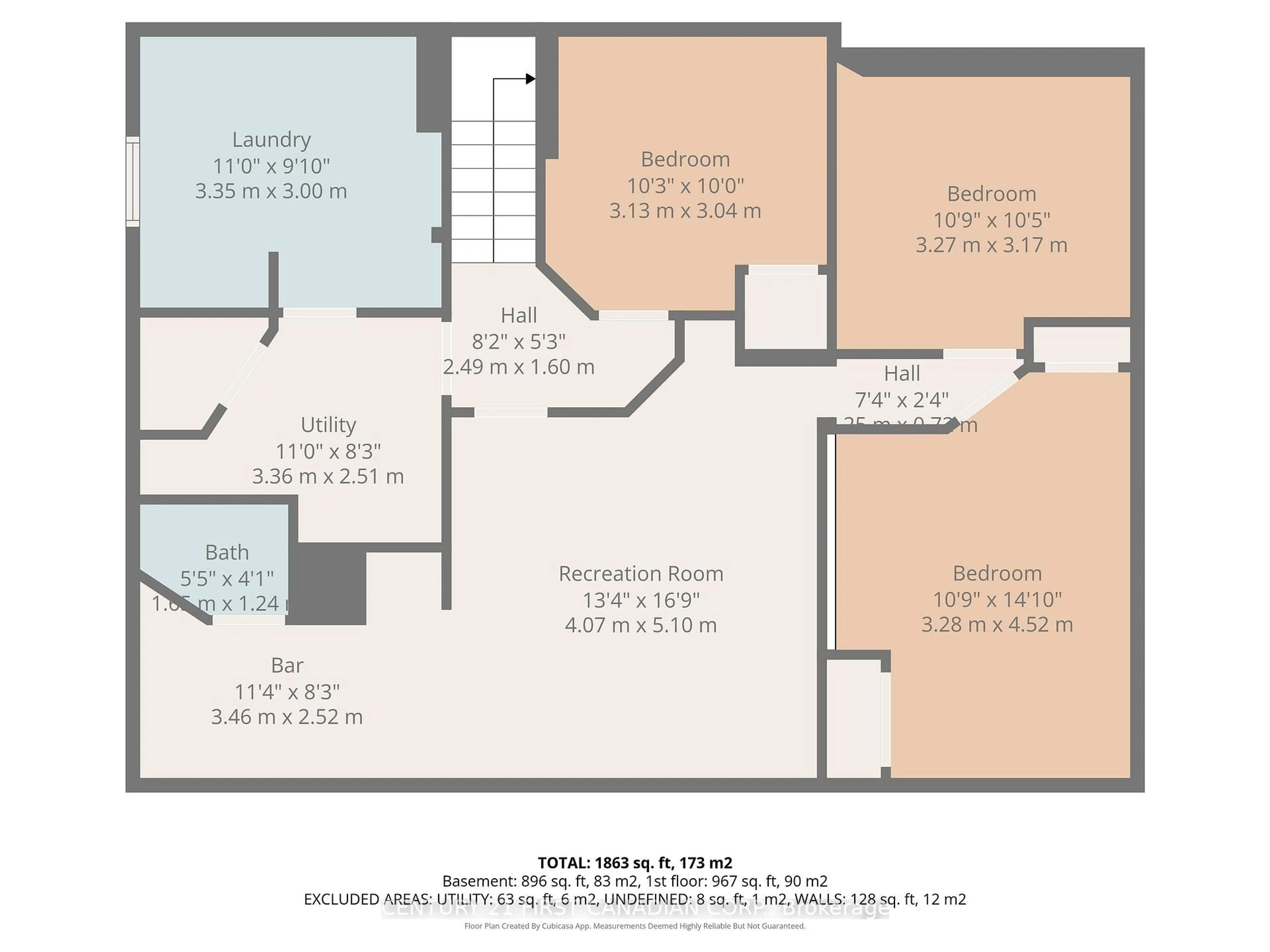 Floor plan for 39 Raywood Ave, London South Ontario N6C 1Y6