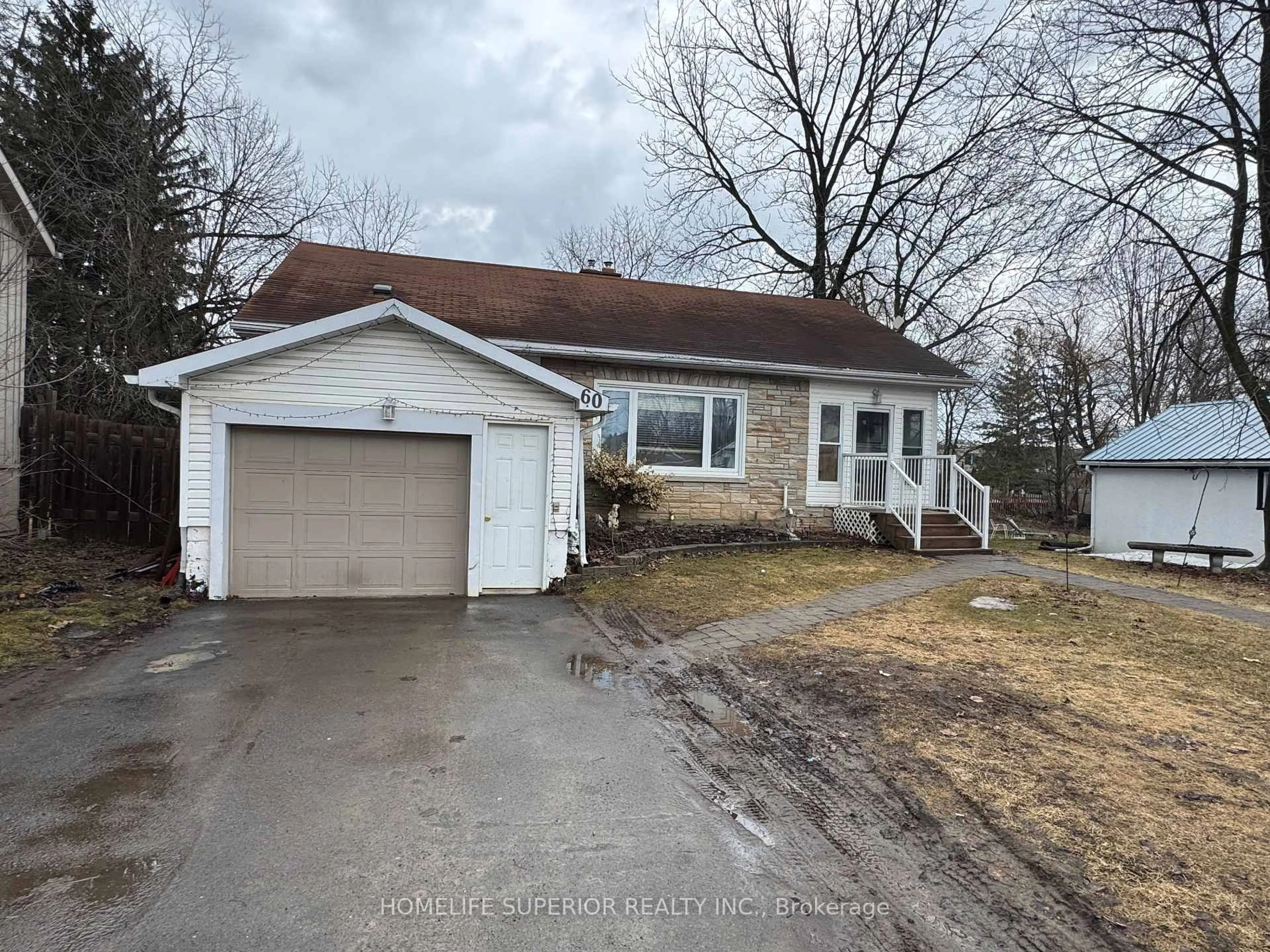 A pic from outside/outdoor area/front of a property/back of a property/a pic from drone, street for 60 Forsyth St, Limoges Ontario K0K 2M0