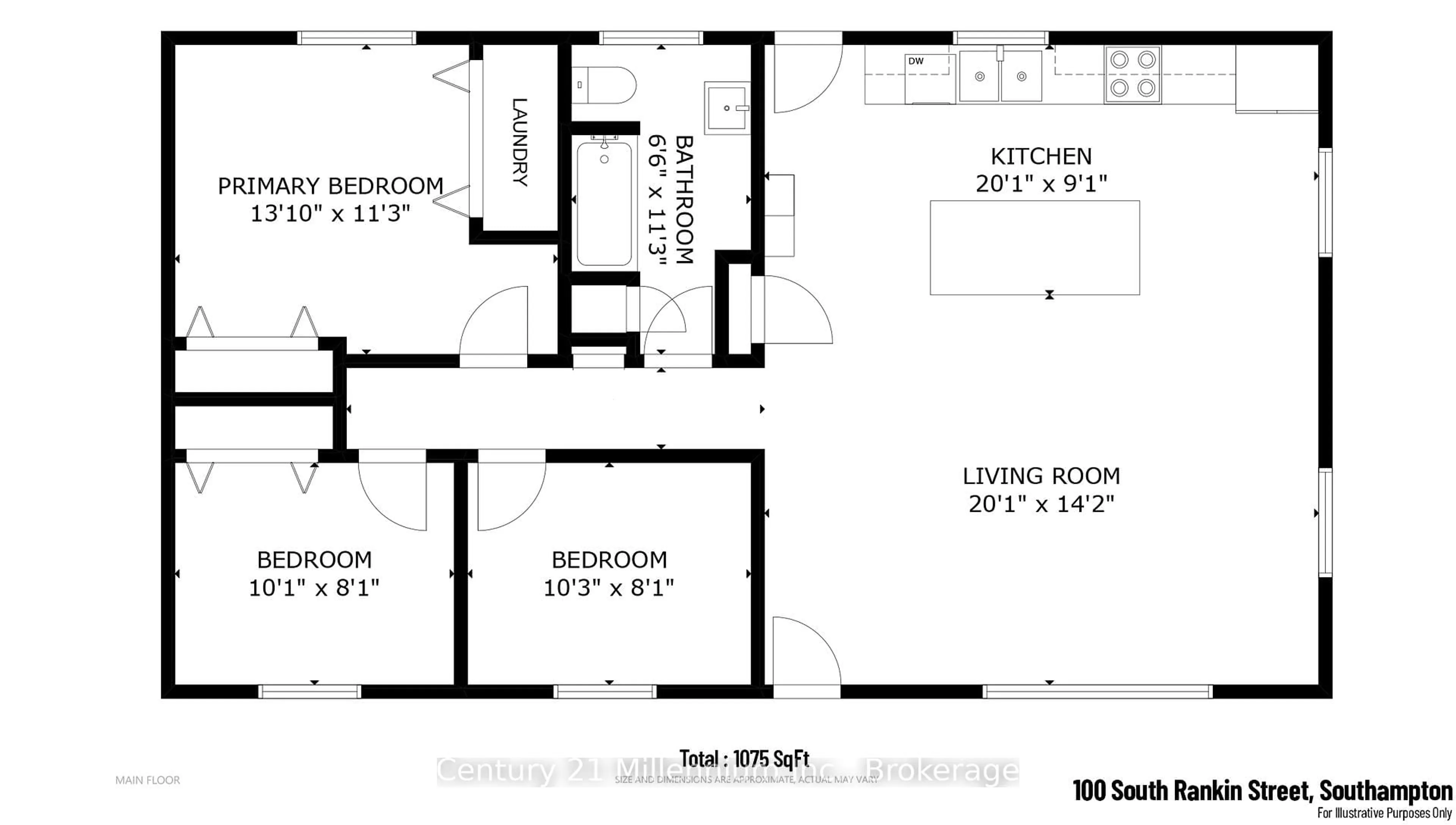 Floor plan for 100 South Rankin St, Saugeen Shores Ontario N0H 2L0