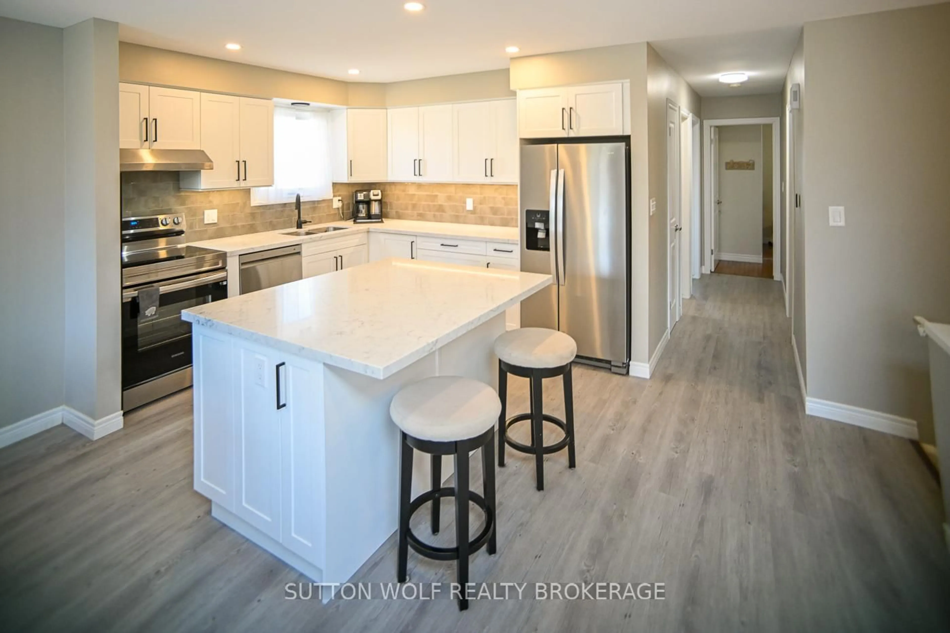 Open concept kitchen, ceramic/tile floor for 2272 Bentim Rd, Strathroy-Caradoc Ontario N0L 1W0