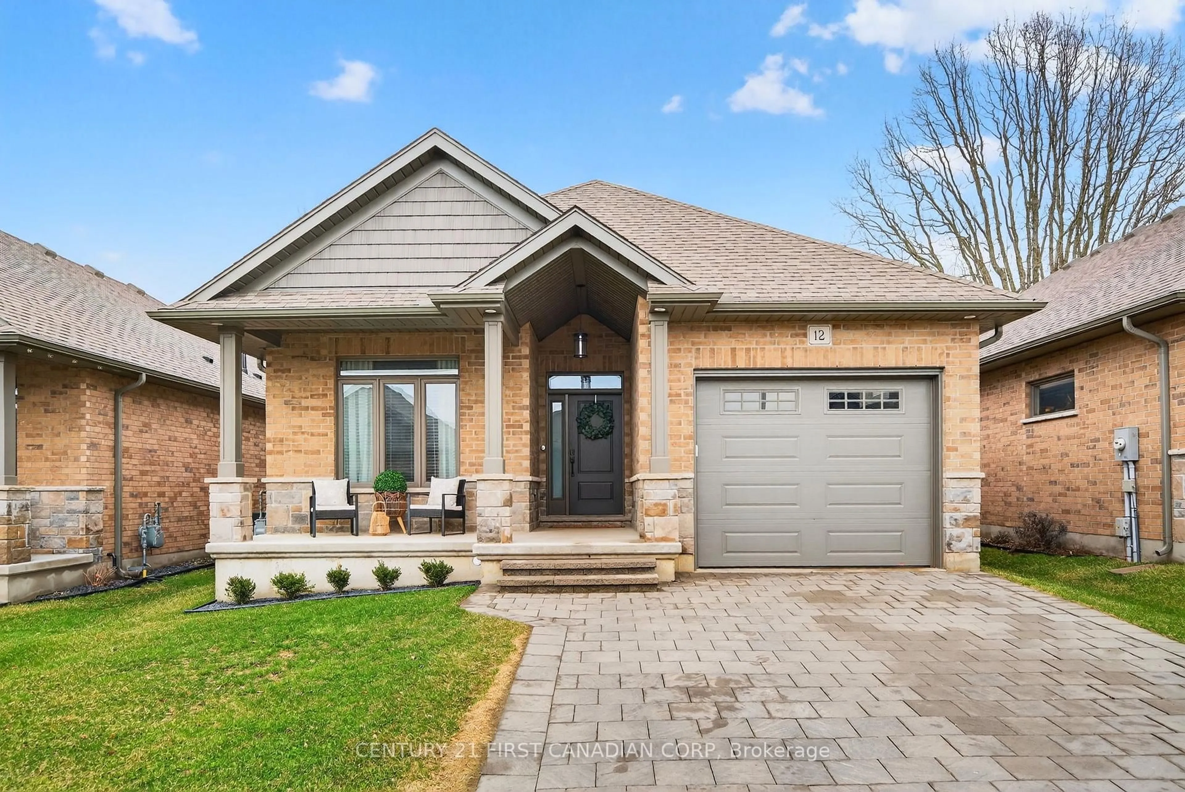 Home with brick exterior material, street for 12-159 Collins Way St, Strathroy-Caradoc Ontario N7G 0G8