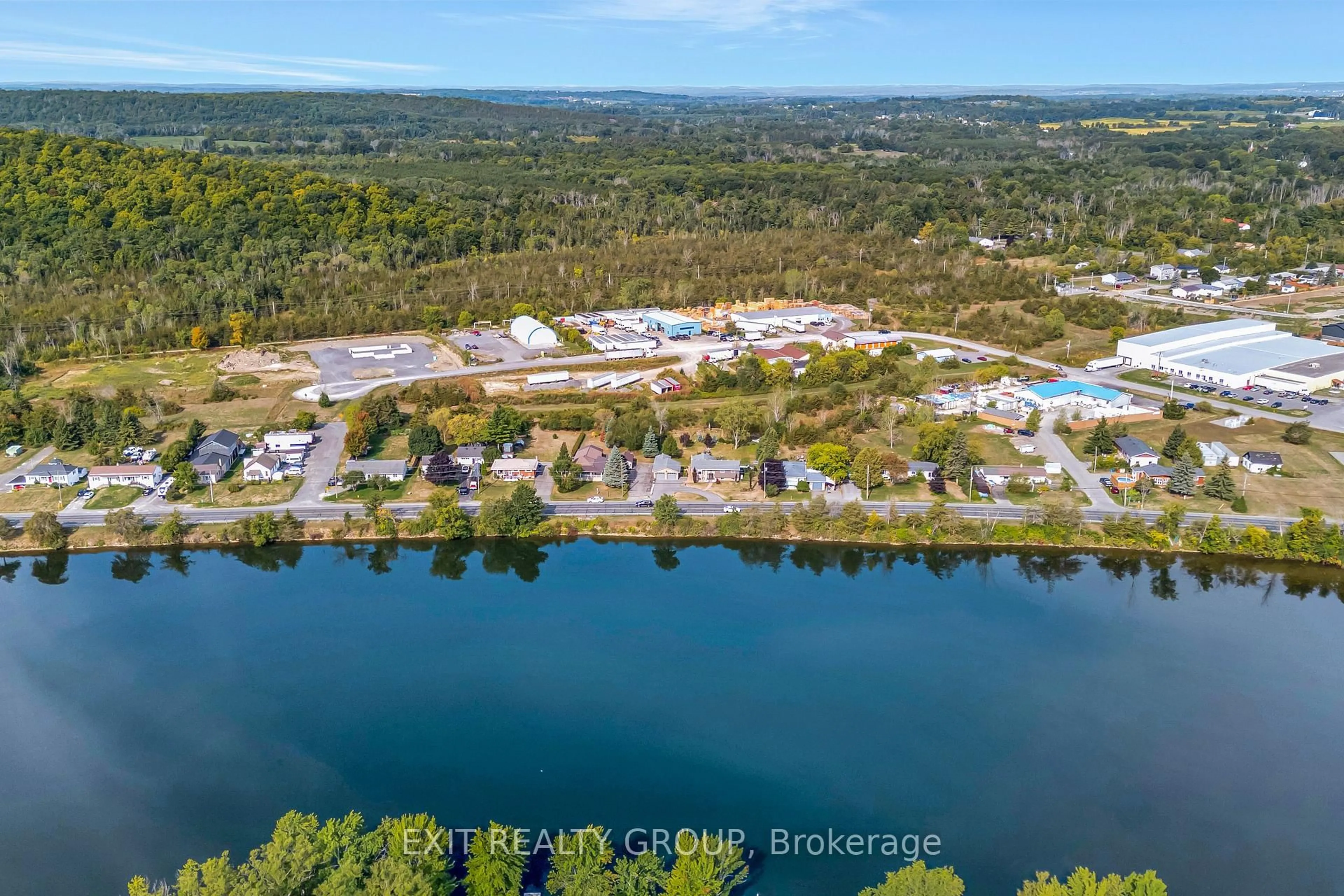 A pic from outside/outdoor area/front of a property/back of a property/a pic from drone, water/lake/river/ocean view for 256 South Trent St, Hastings Ontario K0K 2C0
