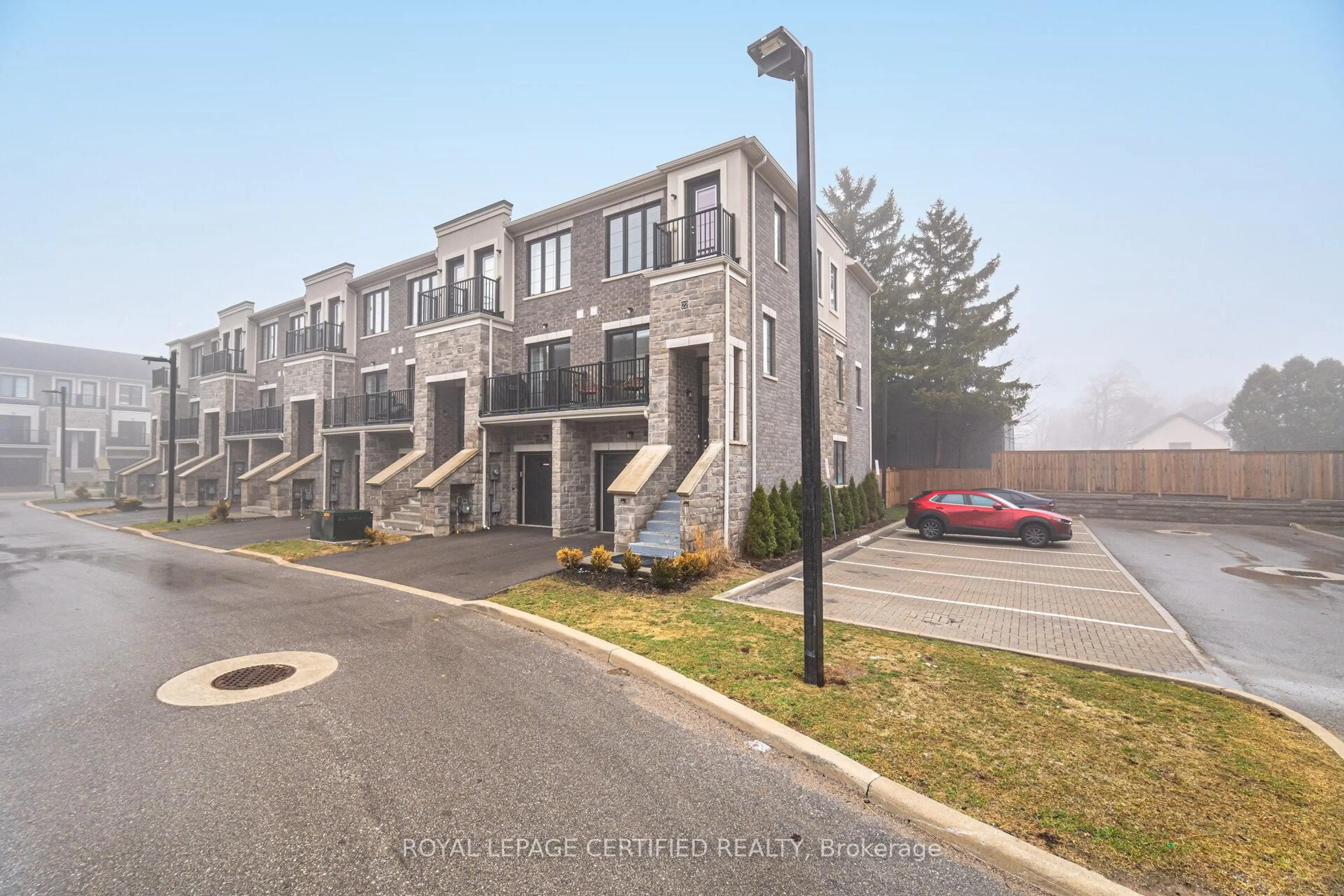 A pic from outside/outdoor area/front of a property/back of a property/a pic from drone, street for 383 Dundas St #22, Hamilton Ontario L8B 1X6